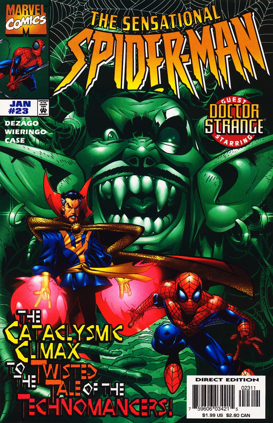 Read online The Sensational Spider-Man (1996) comic -  Issue #23 - 1