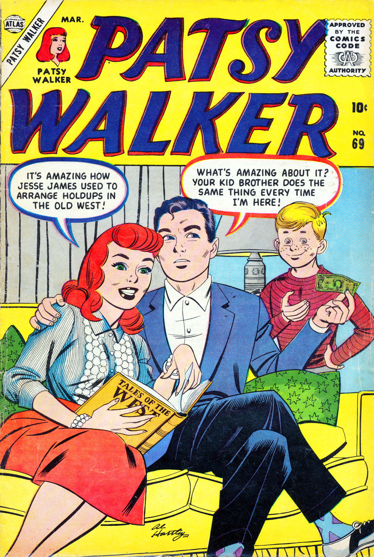 Read online Patsy Walker comic -  Issue #69 - 1
