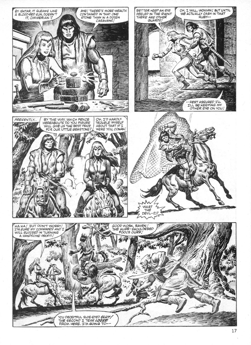Read online The Savage Sword Of Conan comic -  Issue #95 - 17