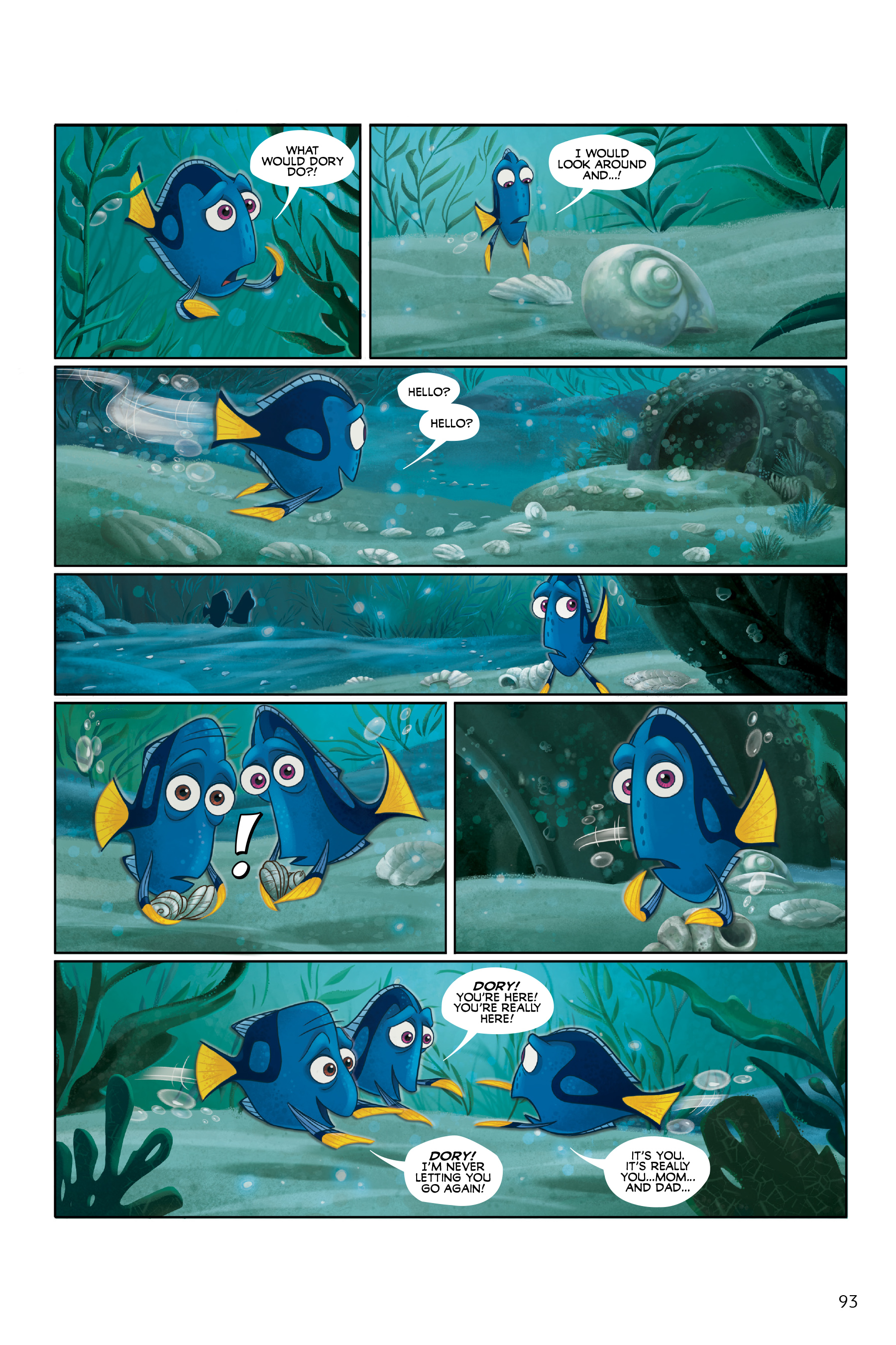 Read online Disney/PIXAR Finding Nemo and Finding Dory: The Story of the Movies in Comics comic -  Issue # TPB - 93