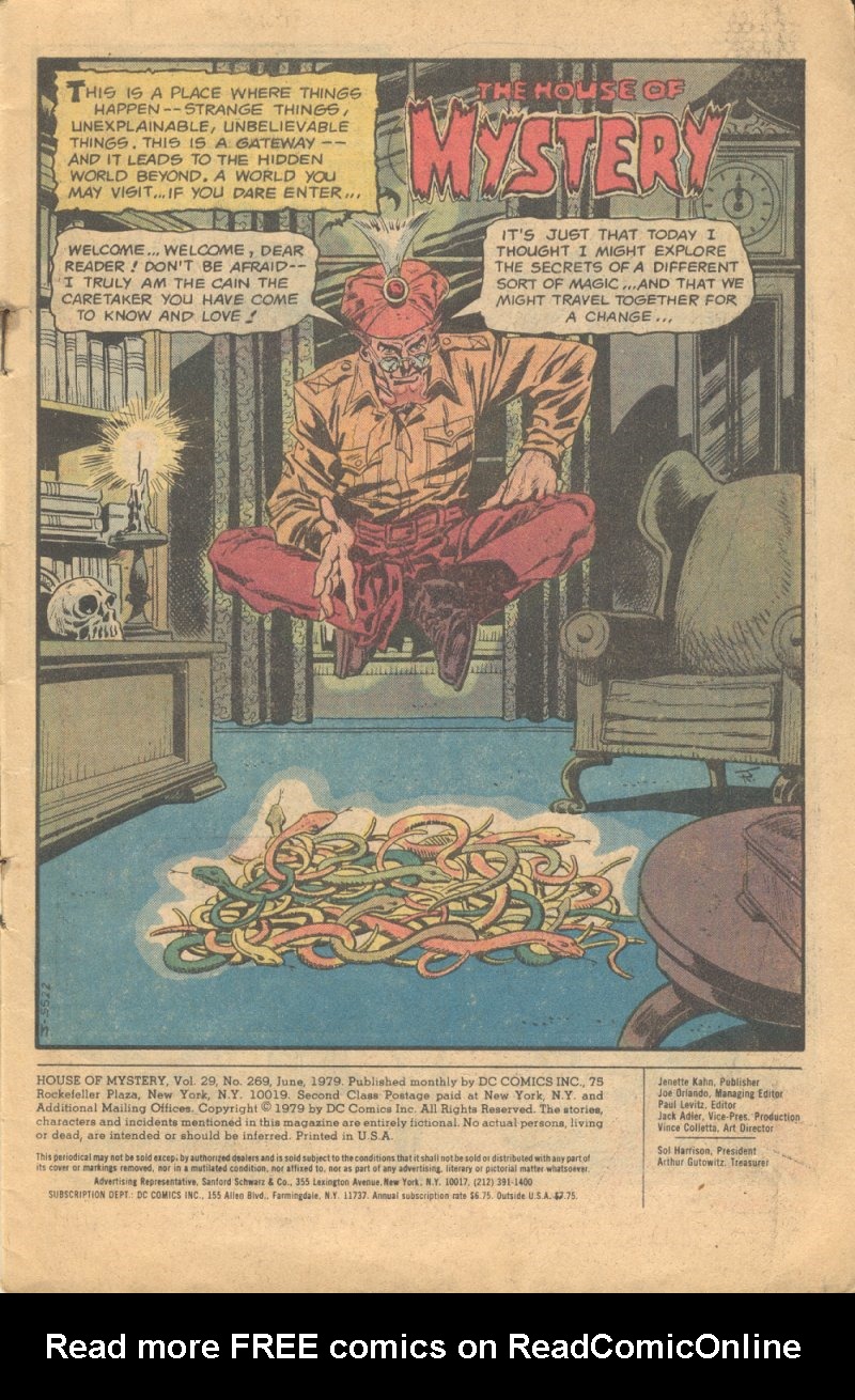 Read online House of Mystery (1951) comic -  Issue #269 - 2