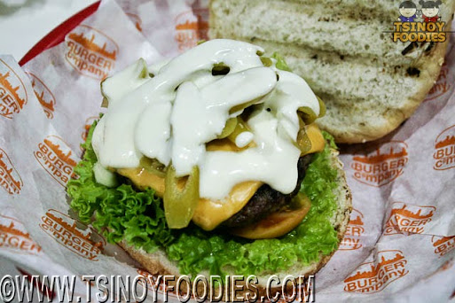 green chile sour cream burger
