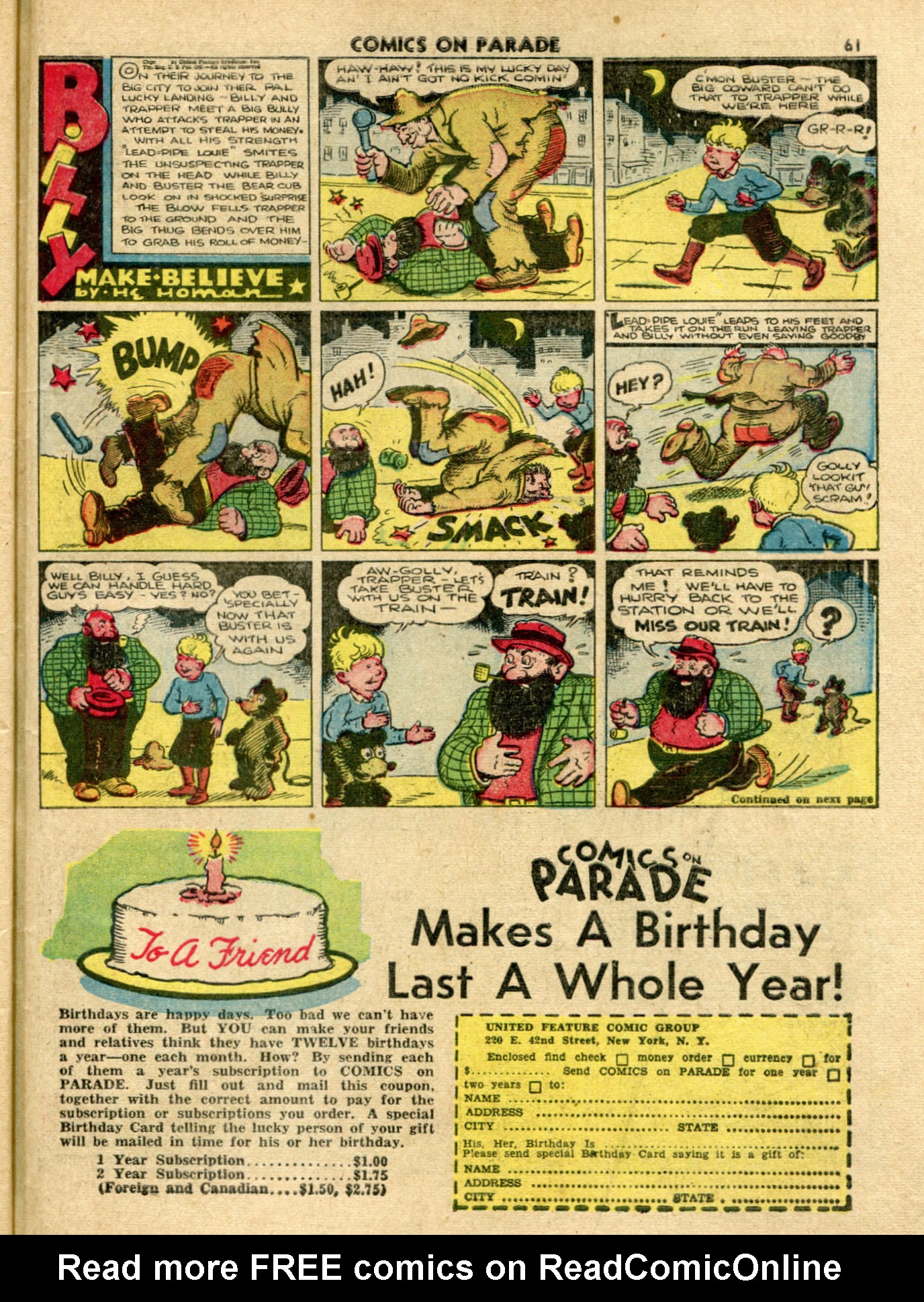 Read online Comics on Parade comic -  Issue #26 - 63
