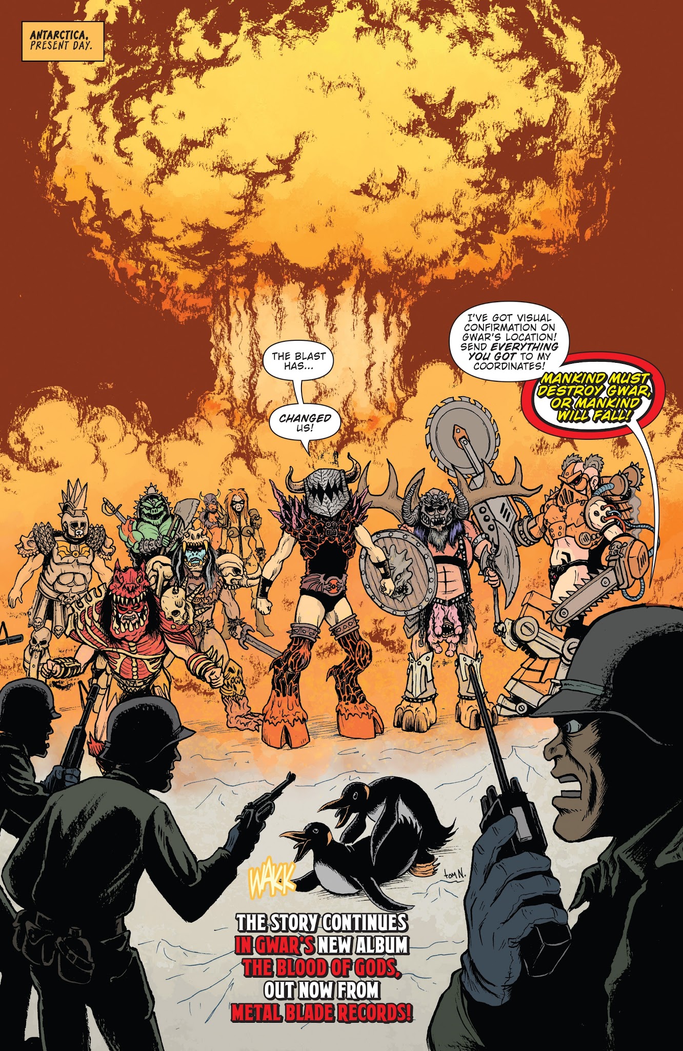 Read online Gwar: Orgasmageddon comic -  Issue #4 - 17