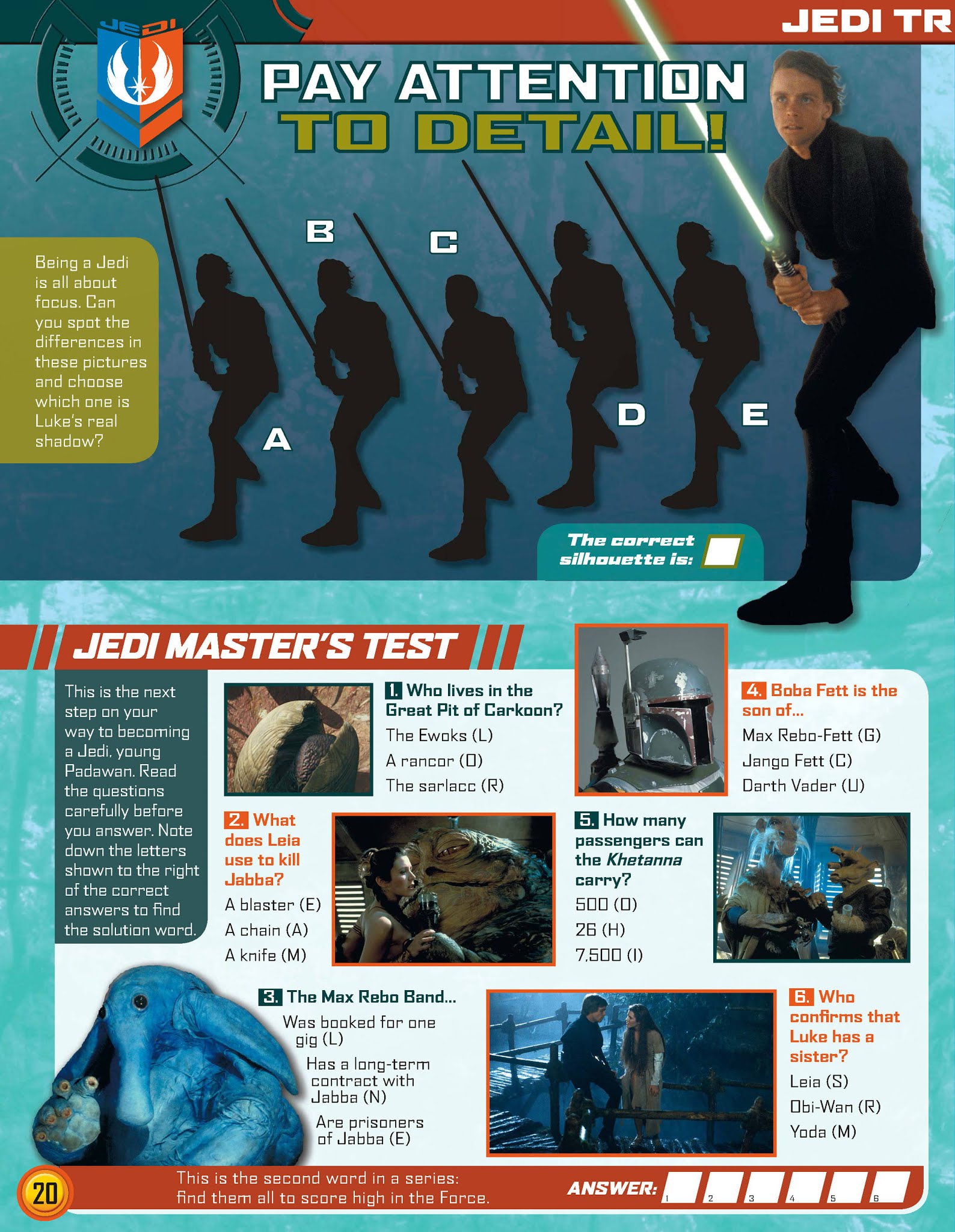 Read online Star Wars Jedi Master Magazine comic -  Issue #6 - 20