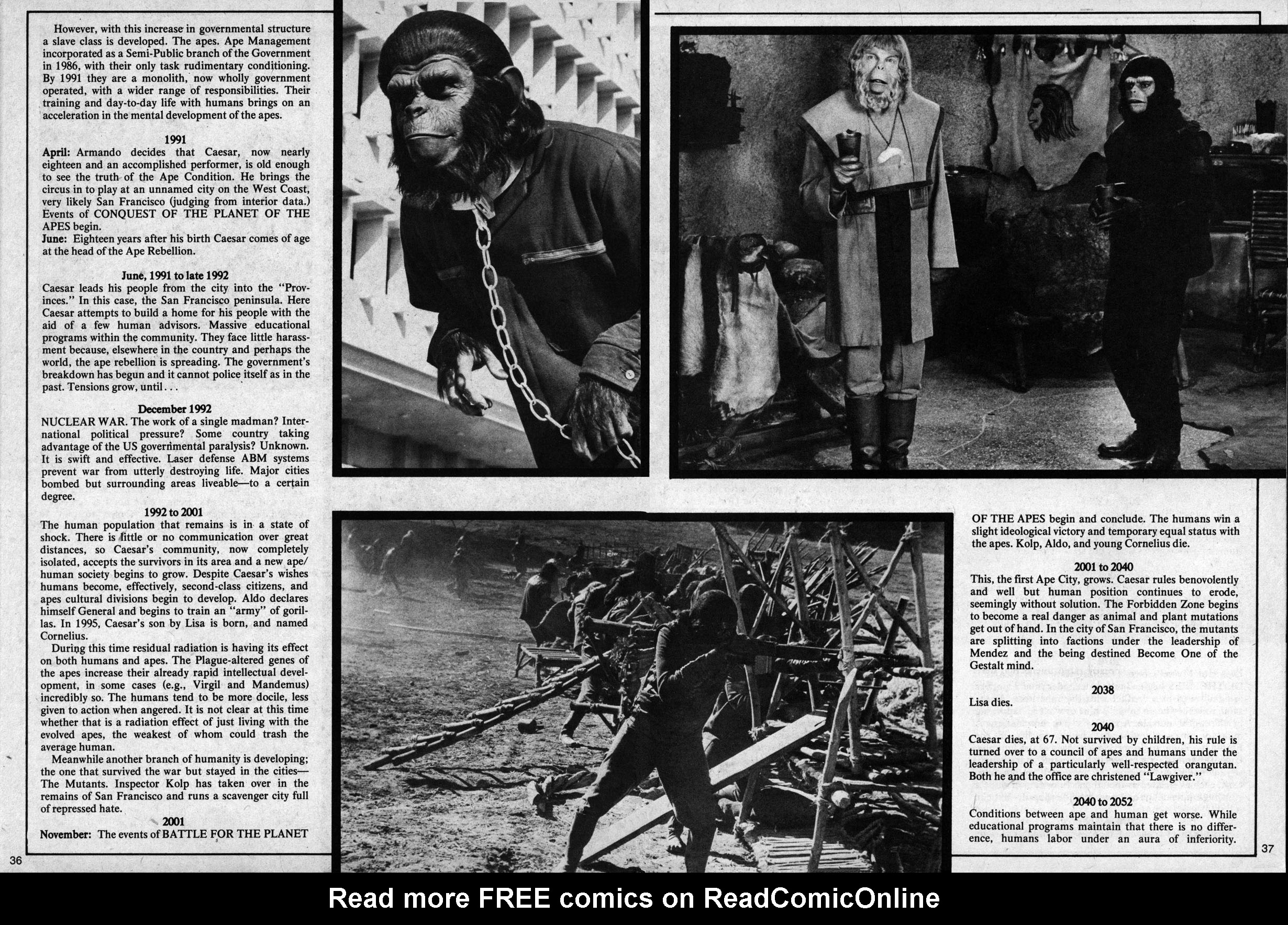 Read online Planet of the Apes comic -  Issue #11 - 34