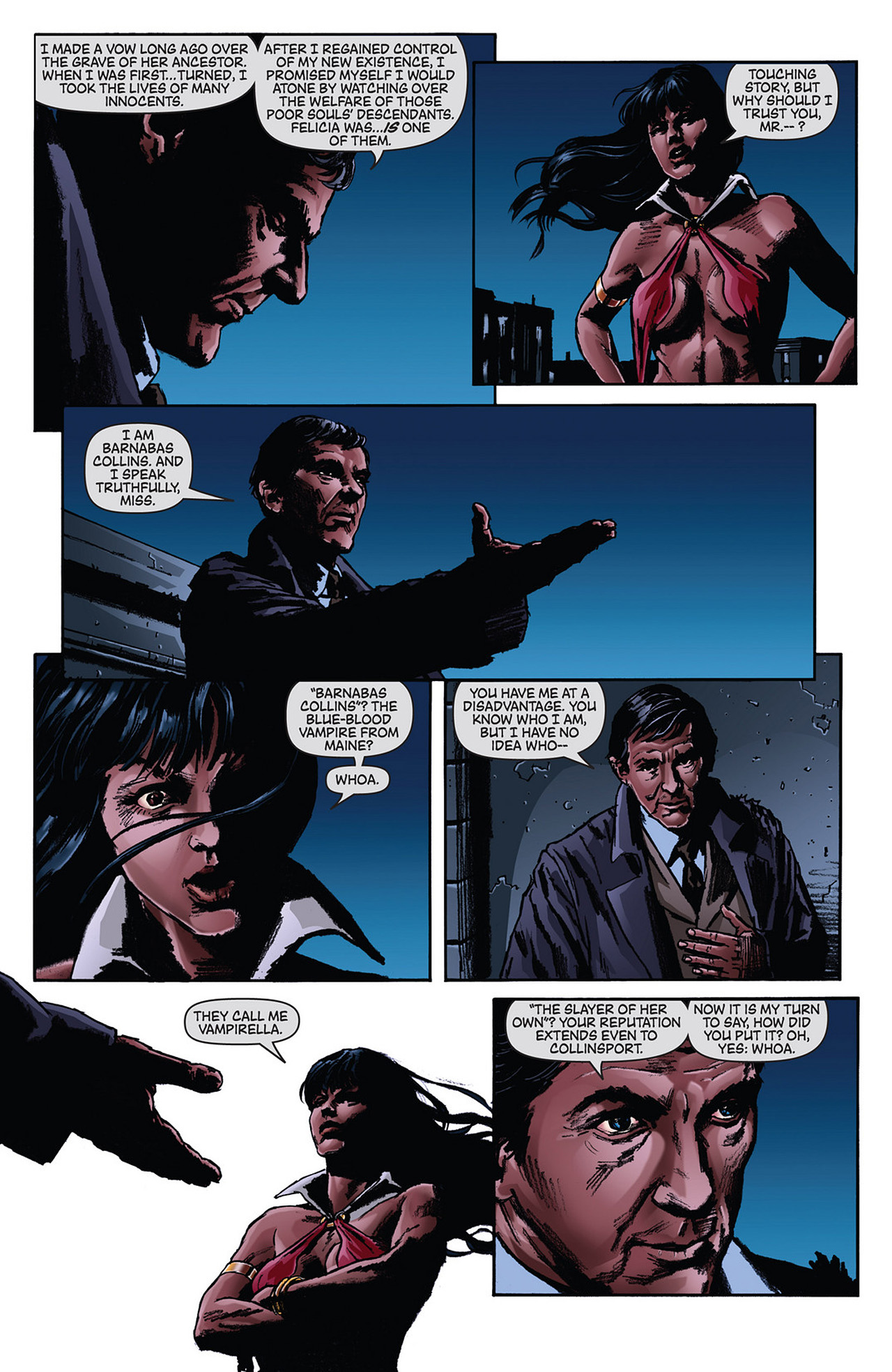 Read online Dark Shadows/Vampirella comic -  Issue #2 - 8