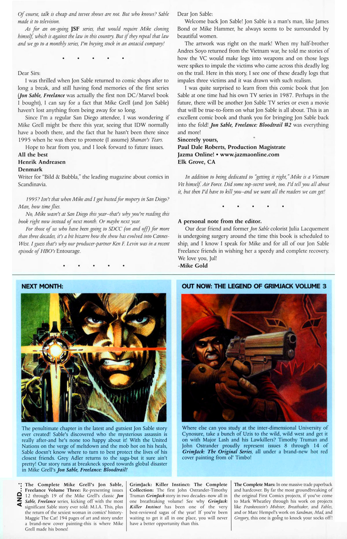Read online Jon Sable, Freelance: Bloodtrail comic -  Issue #4 - 22