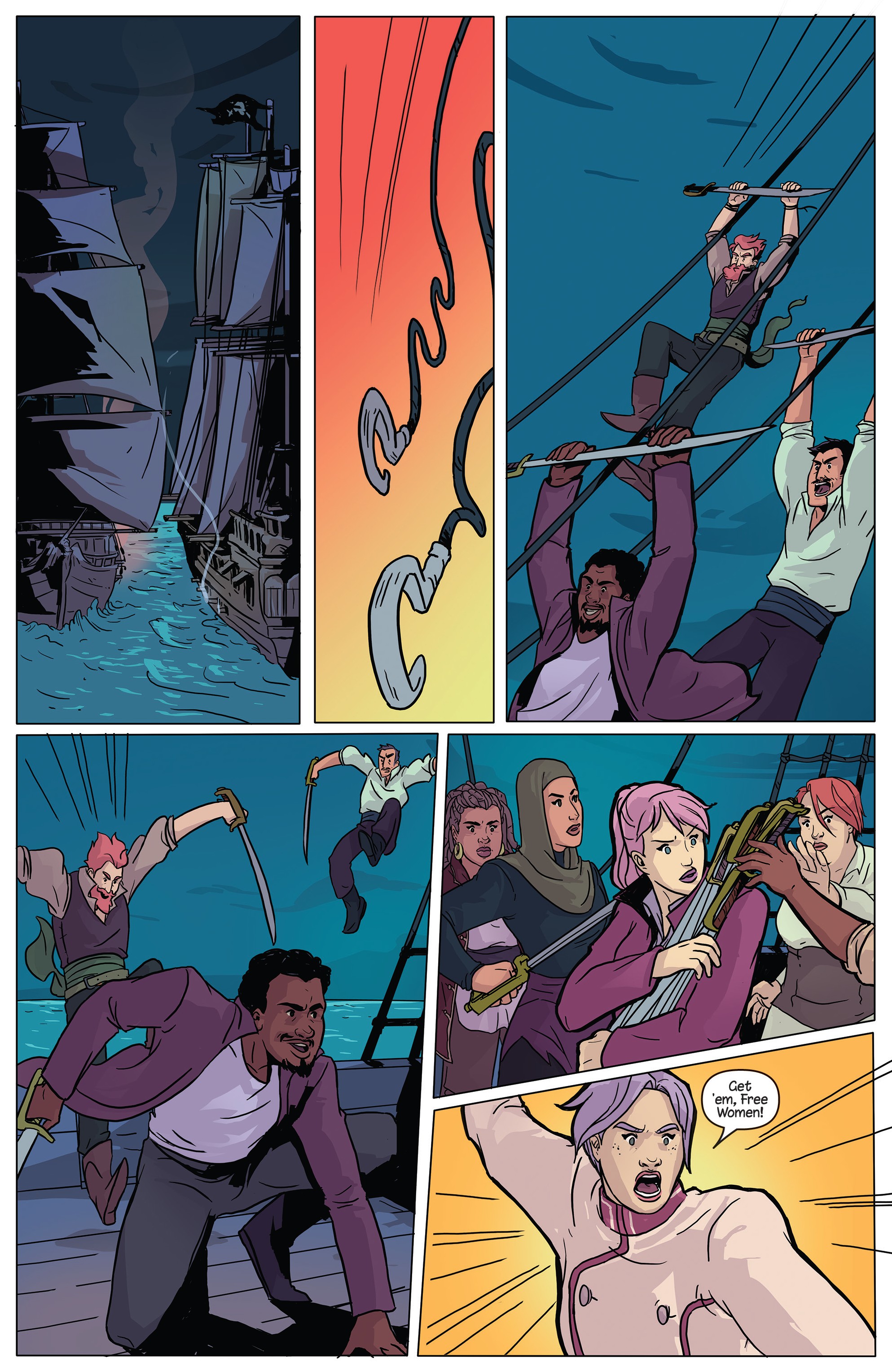 Read online Princeless Raven Year Two: Love and Revenge comic -  Issue # _TPB Two Ships In the Night - 33