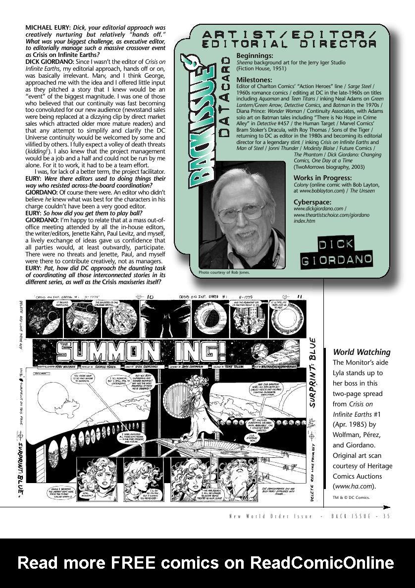 Read online Back Issue comic -  Issue #34 - 37