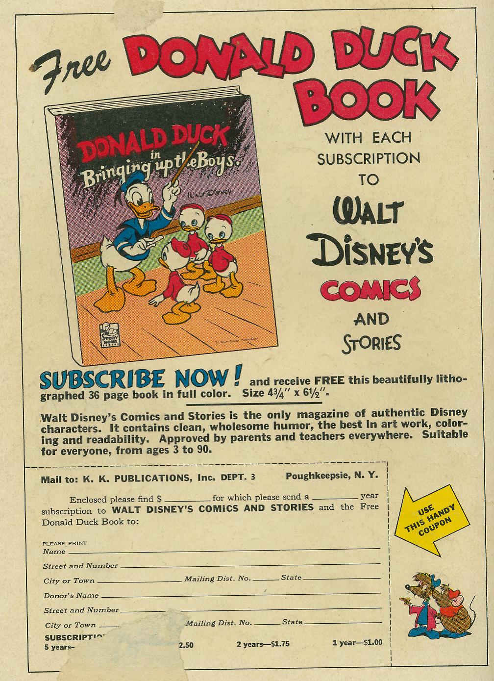 Read online Walt Disney's Comics and Stories comic -  Issue #210 - 36