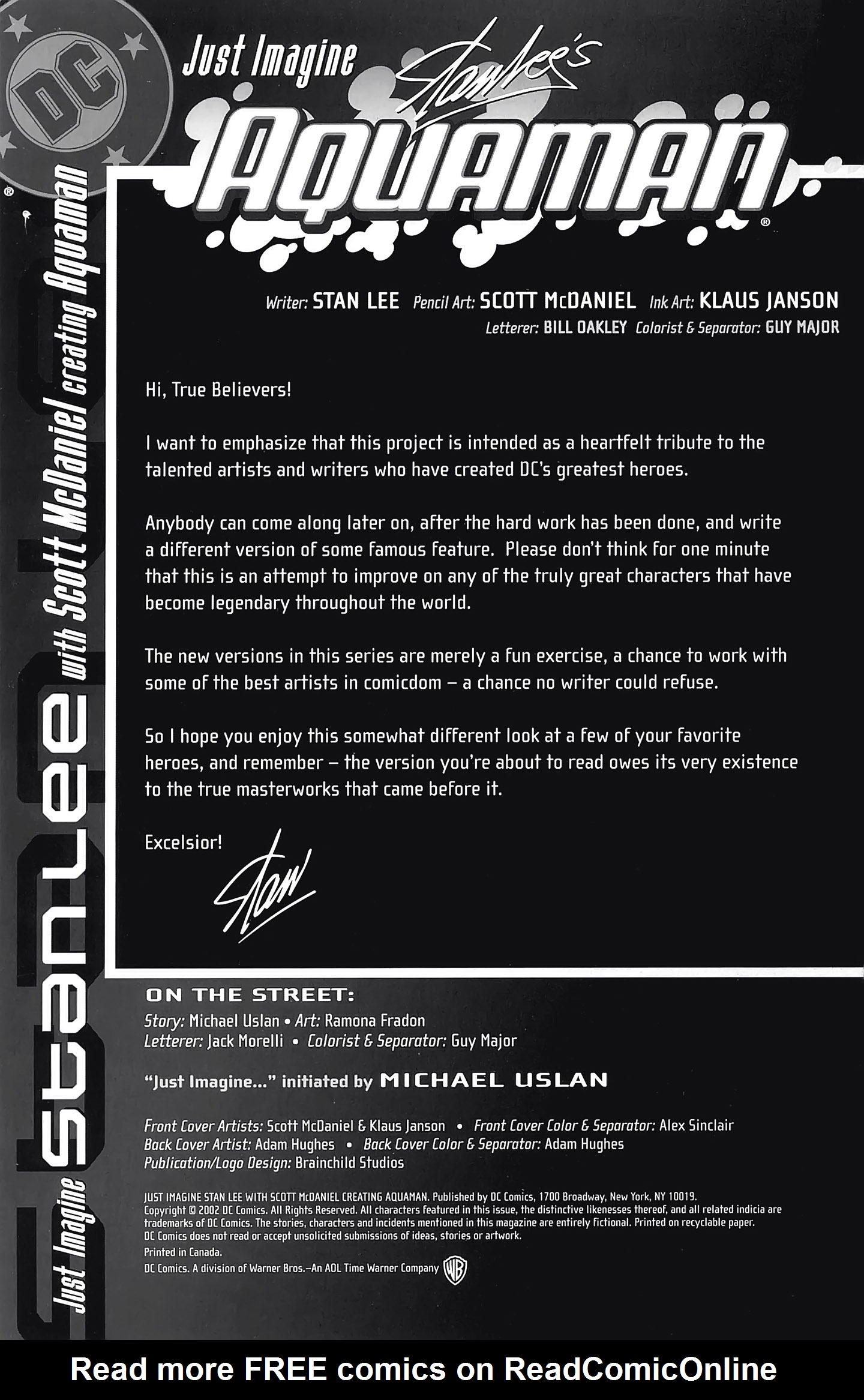 Read online Just Imagine Stan Lee With Scott McDaniel Creating Aquaman comic -  Issue # Full - 2