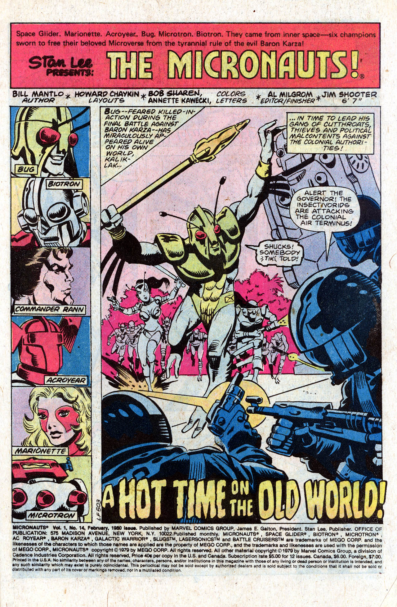 Read online Micronauts (1979) comic -  Issue #14 - 3