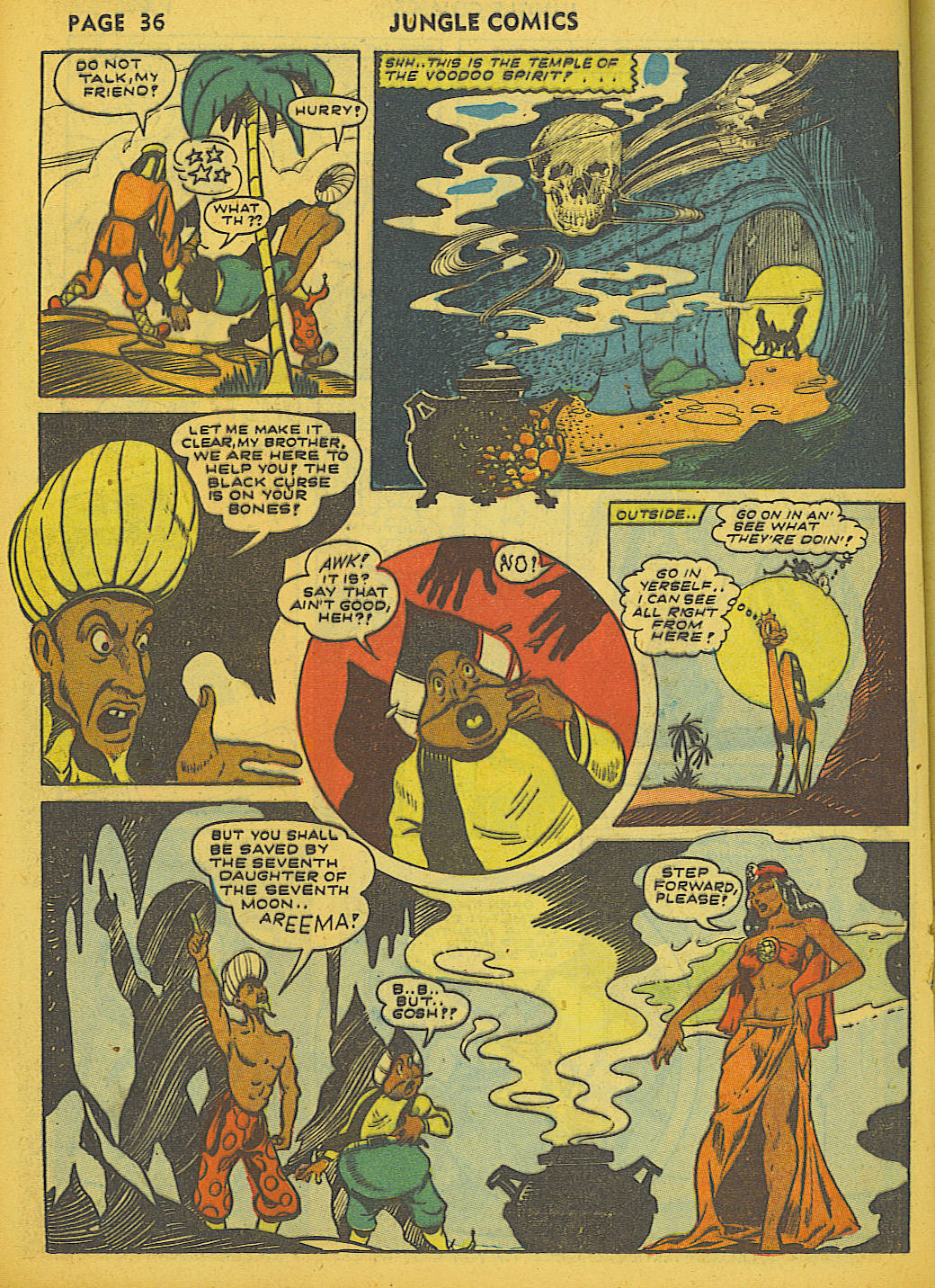 Read online Jungle Comics comic -  Issue #36 - 39