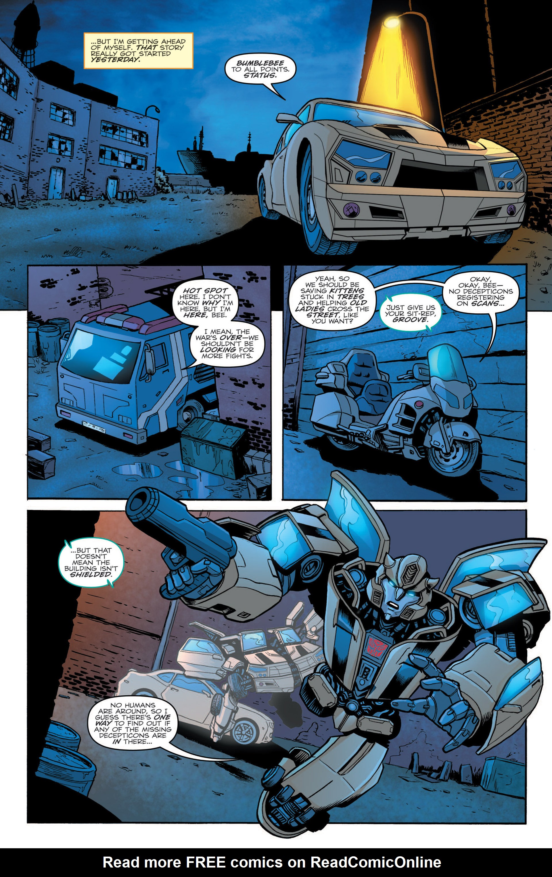 Read online The Transformers Spotlight Bumblebee comic Issue Full