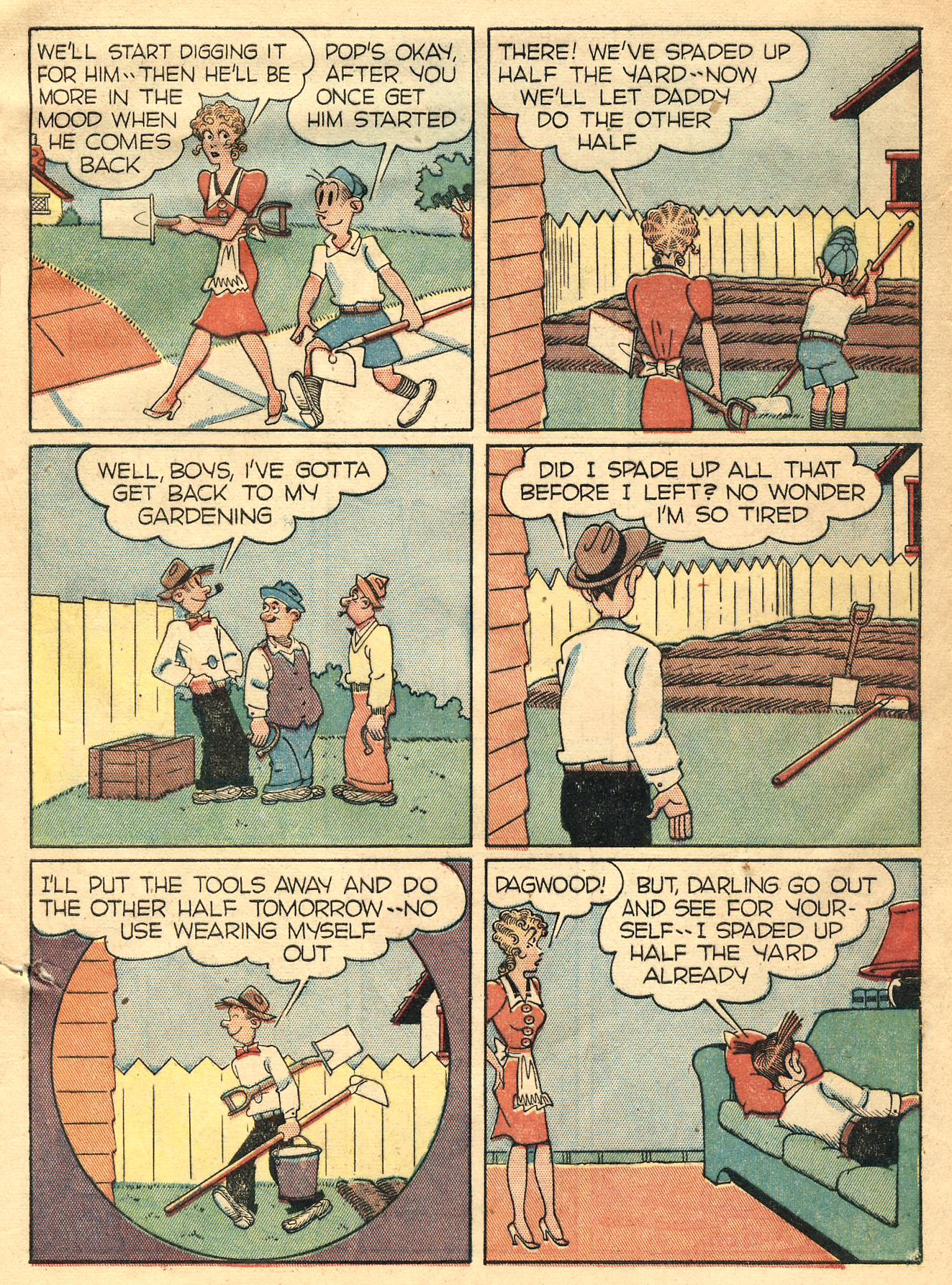 Read online Blondie Comics (1947) comic -  Issue #1 - 9