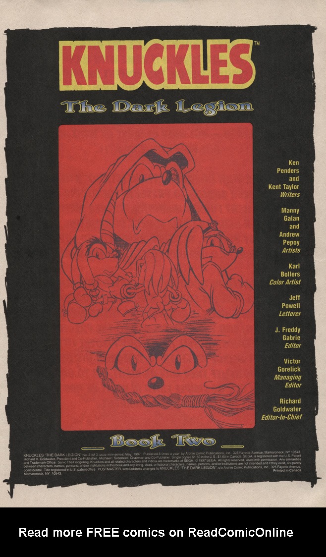 Read online Knuckles the Echidna comic -  Issue #2 - 3