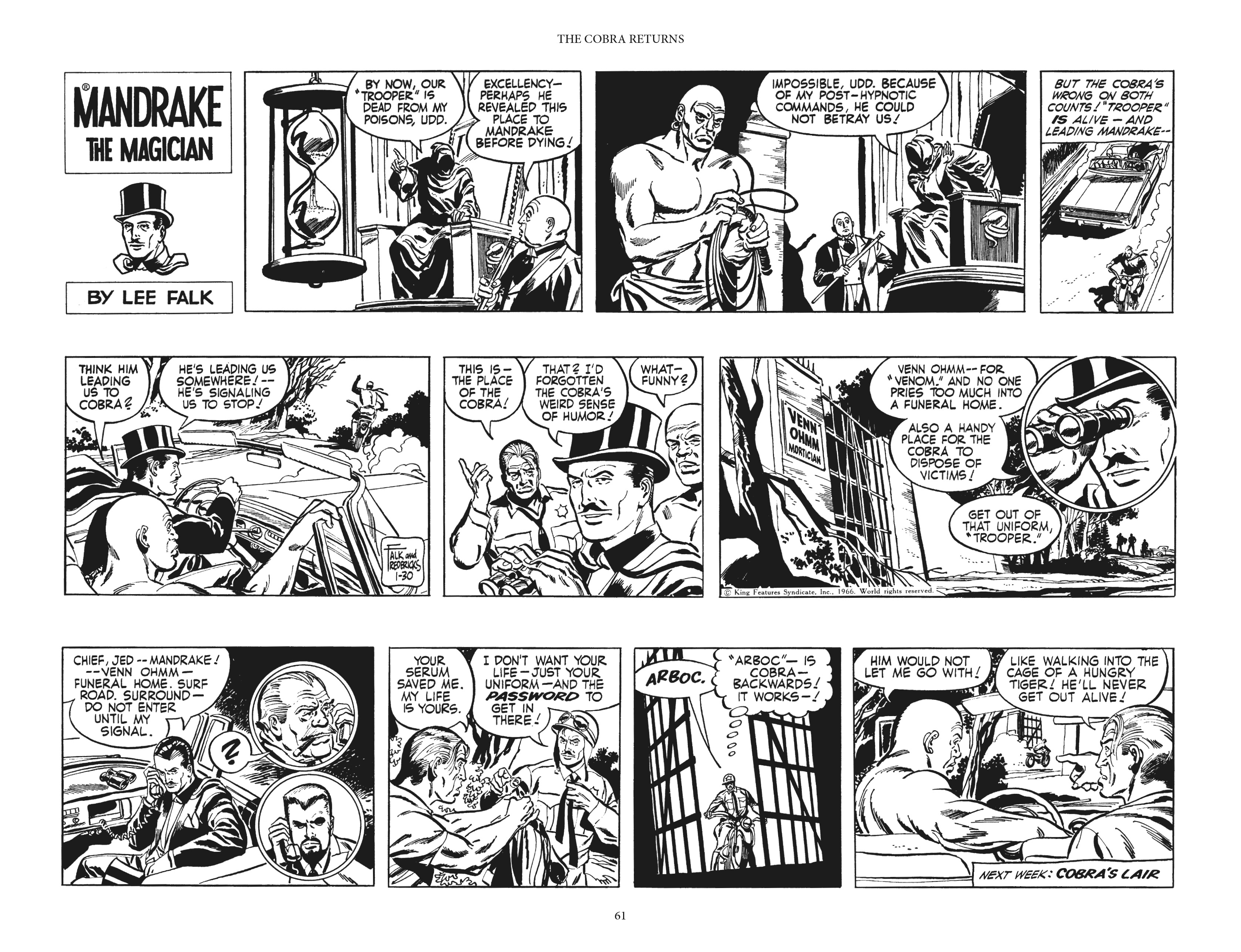 Read online Mandrake the Magician: The Fred Fredricks Sundays comic -  Issue # TPB (Part 1) - 62