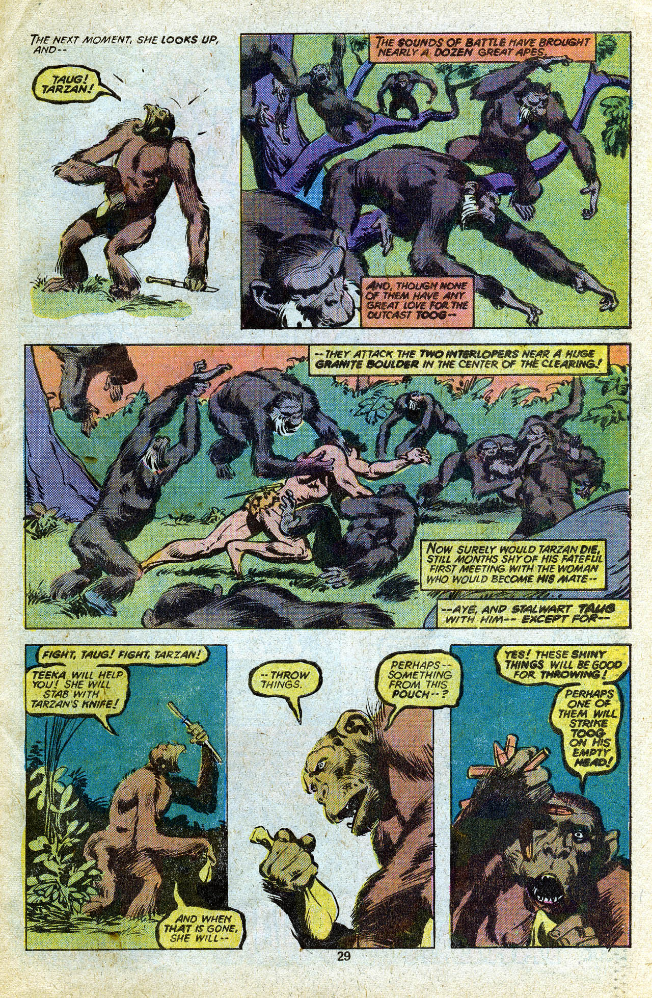 Read online Tarzan (1977) comic -  Issue #14 - 30