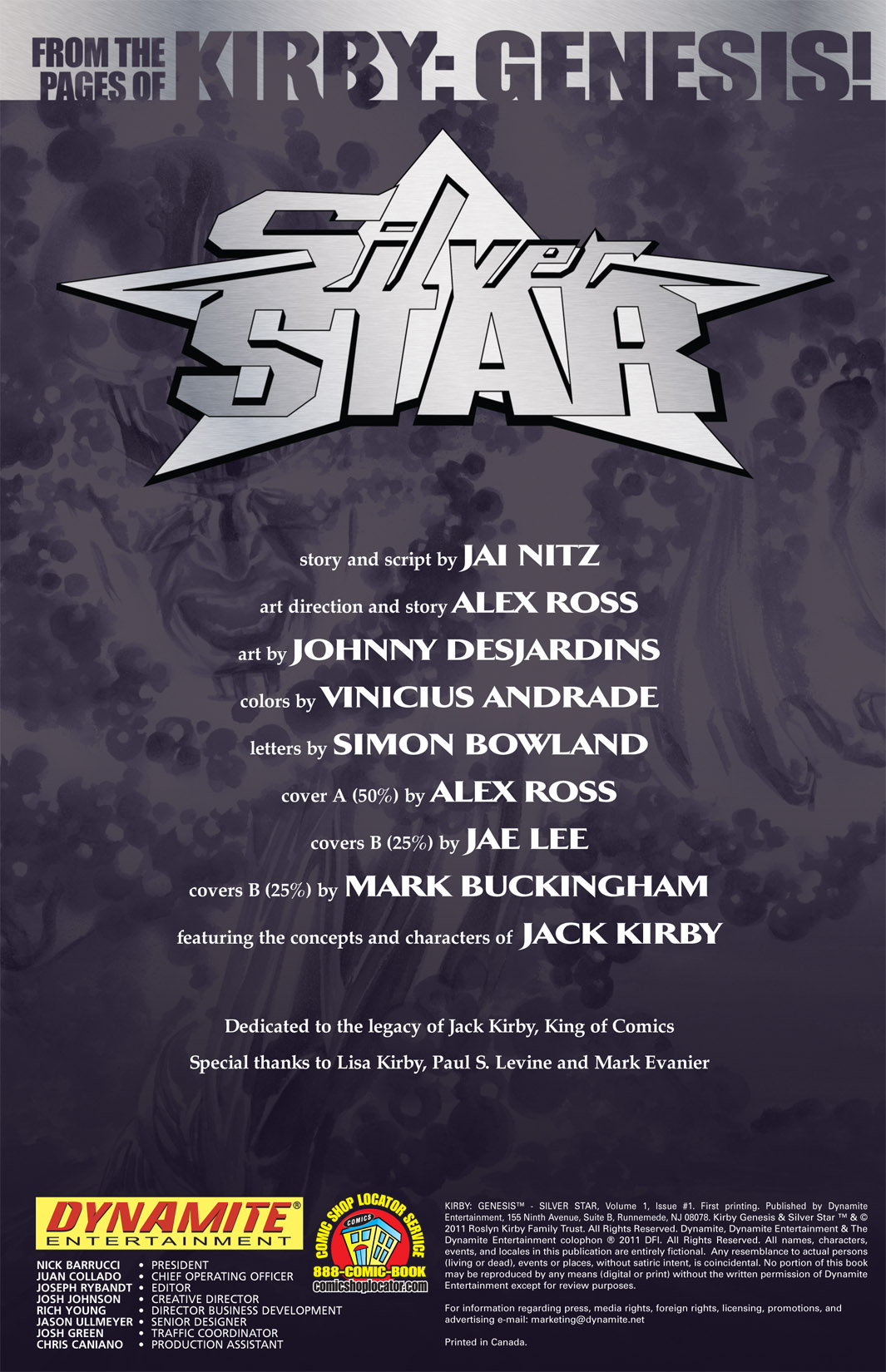 Read online Kirby: Genesis - Silver Star comic -  Issue #1 - 4