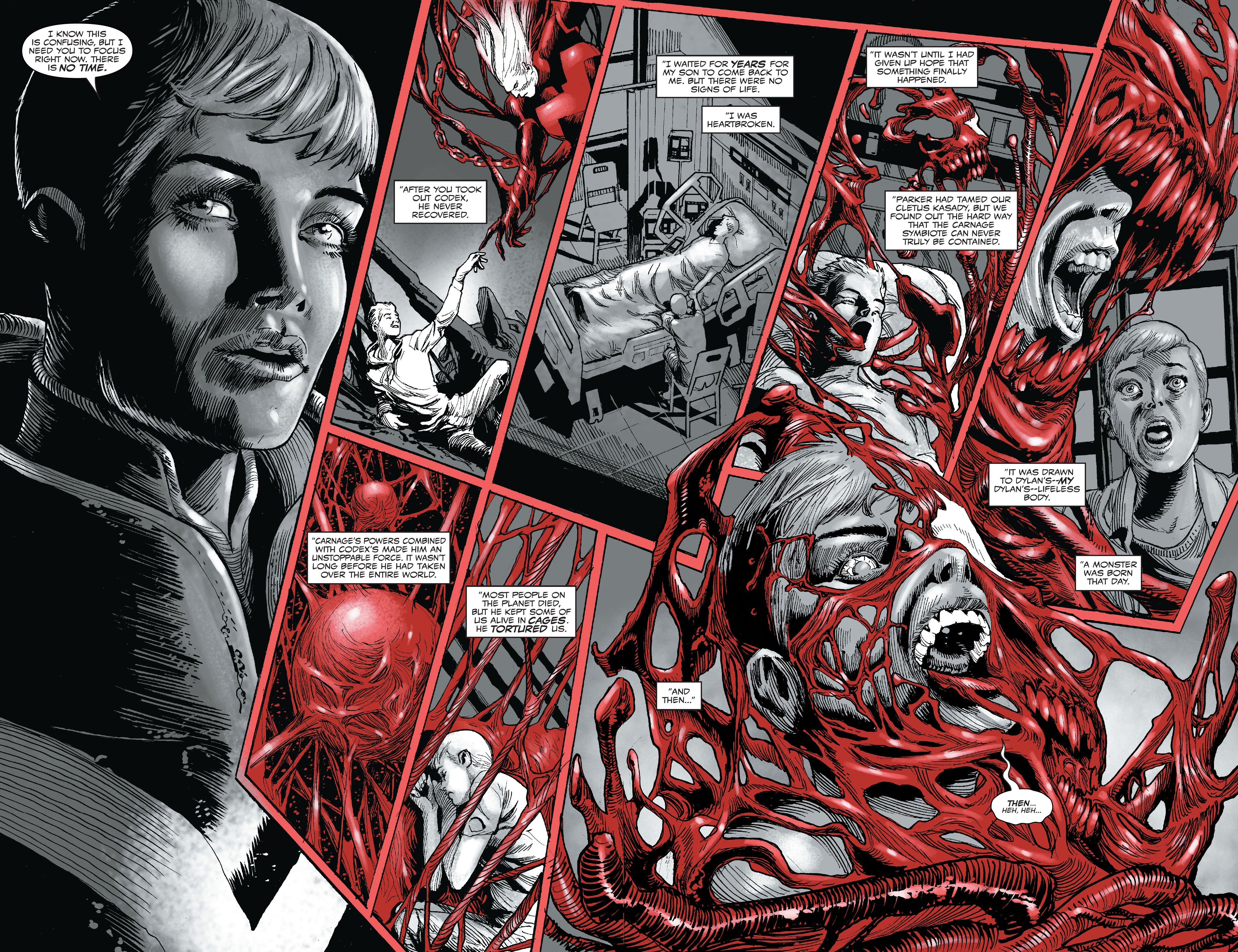 Read online Carnage: Black, White & Blood comic -  Issue #4 - 4