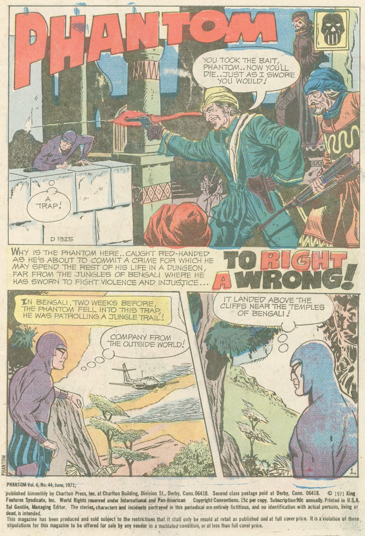Read online The Phantom (1969) comic -  Issue #44 - 2