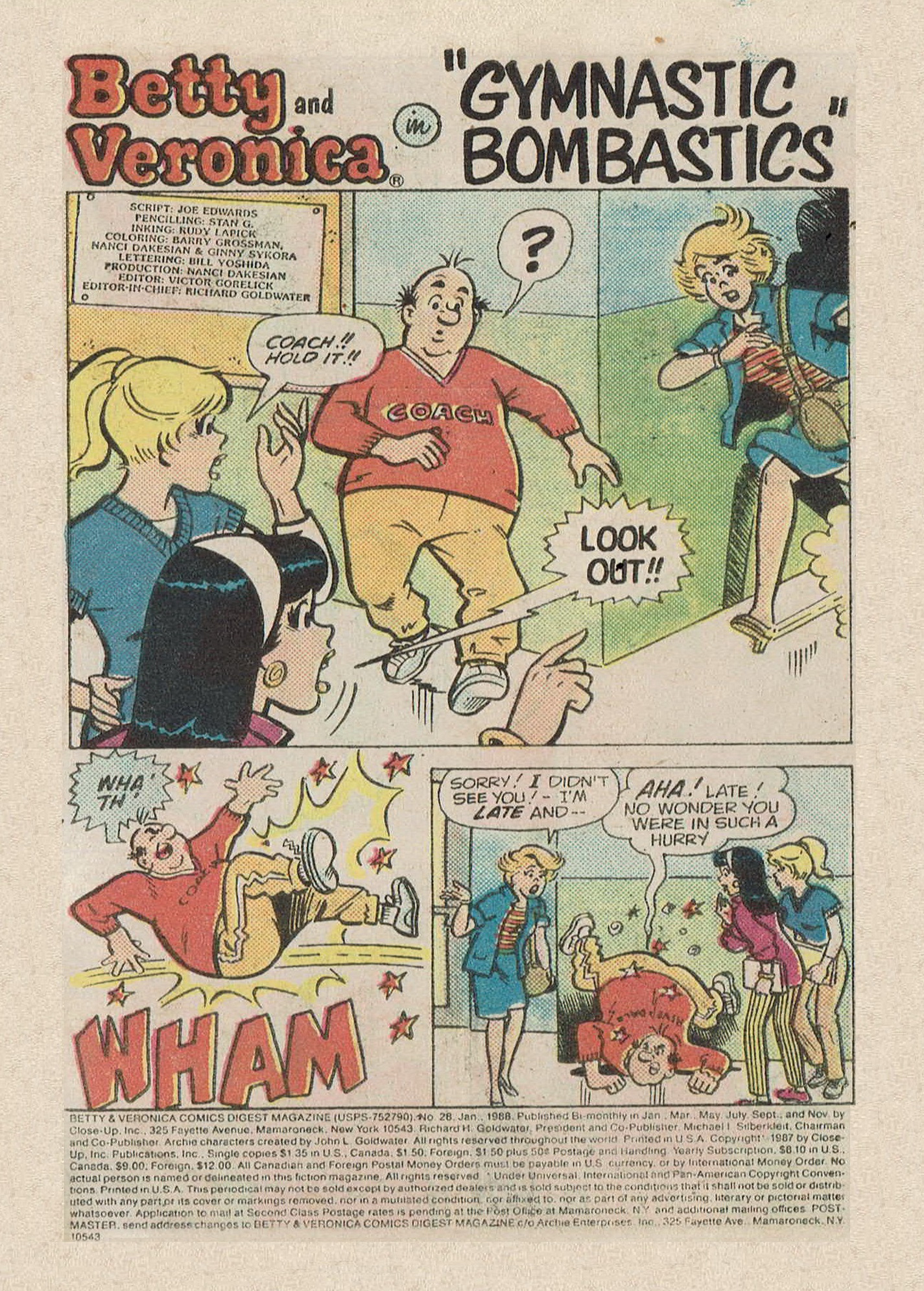 Read online Betty and Veronica Digest Magazine comic -  Issue #28 - 3