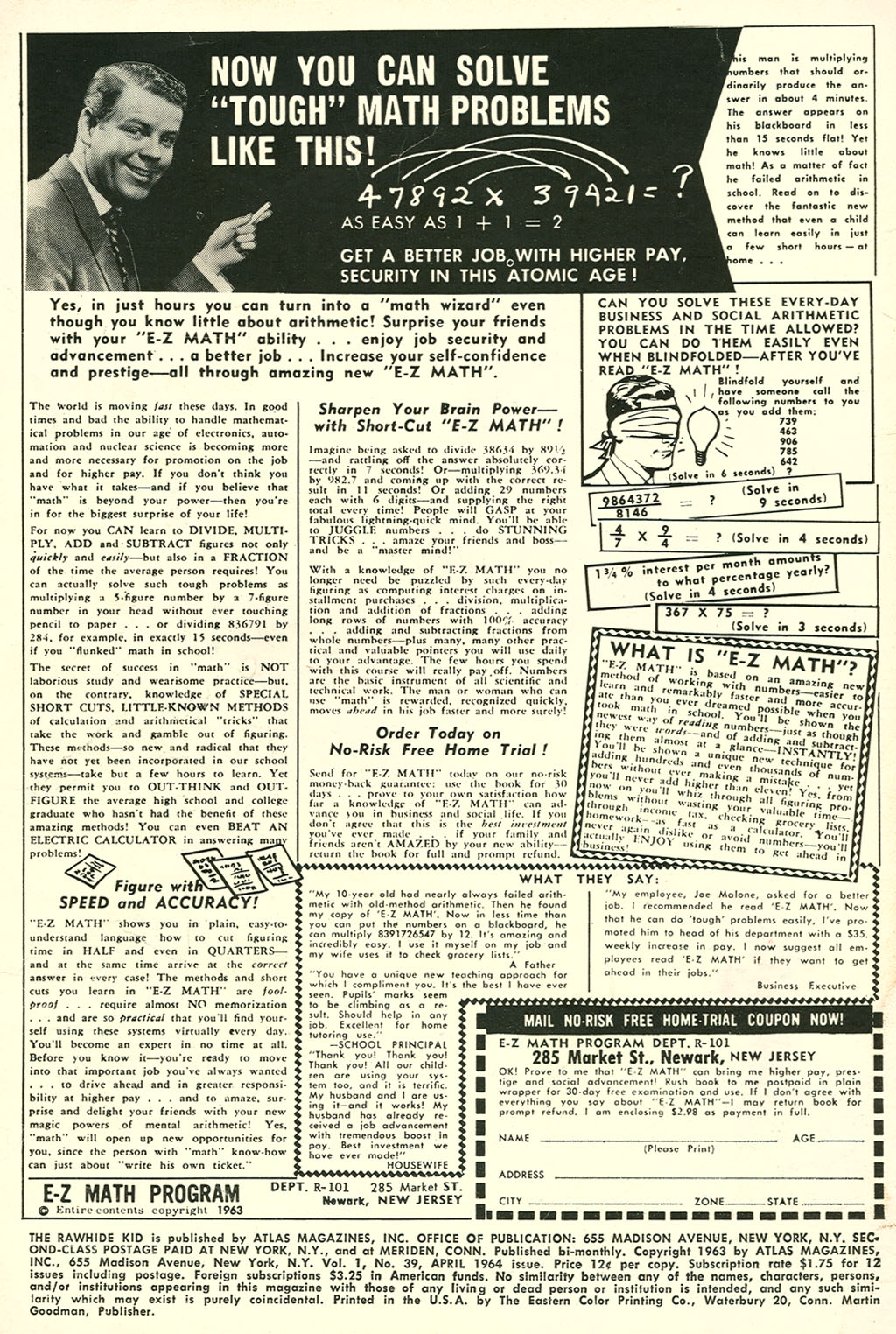 Read online The Rawhide Kid comic -  Issue #39 - 2