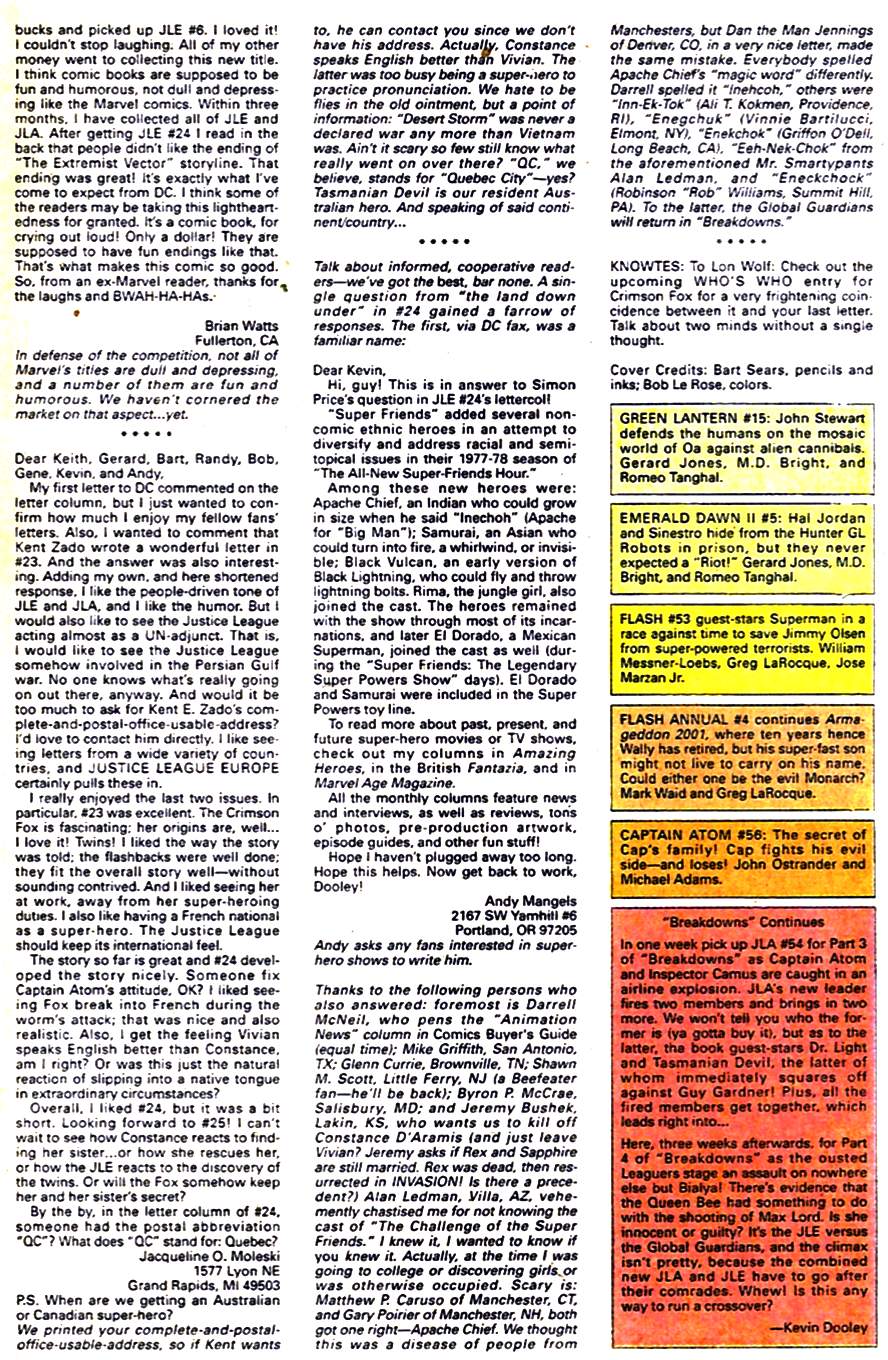 Read online Justice League Europe comic -  Issue #29 - 25