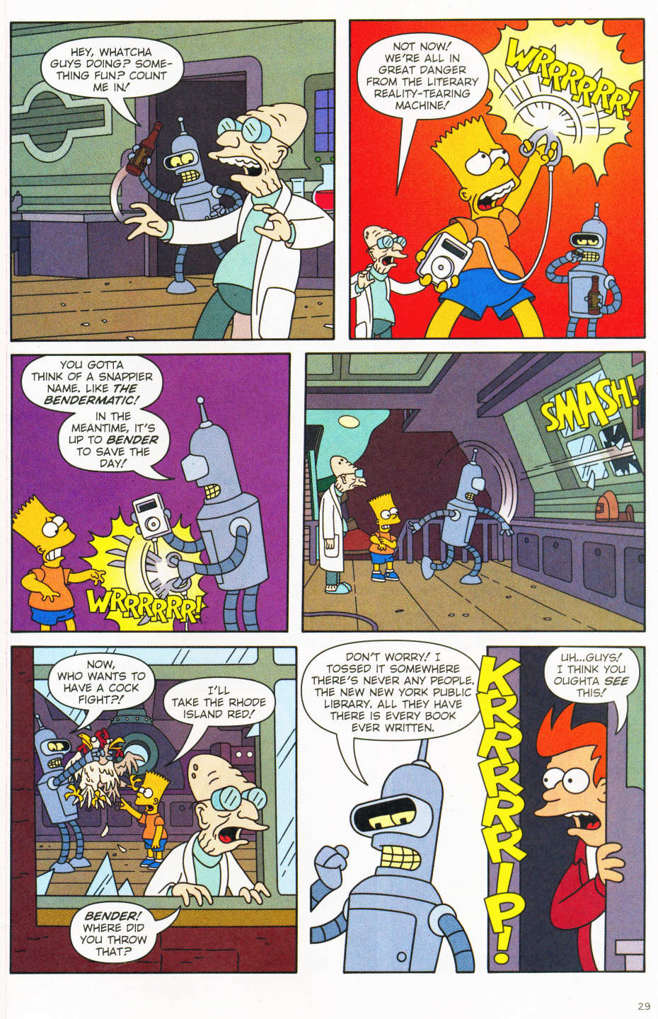Read online The Simpsons/Futurama Crossover Crisis II comic -  Issue #1 - 29