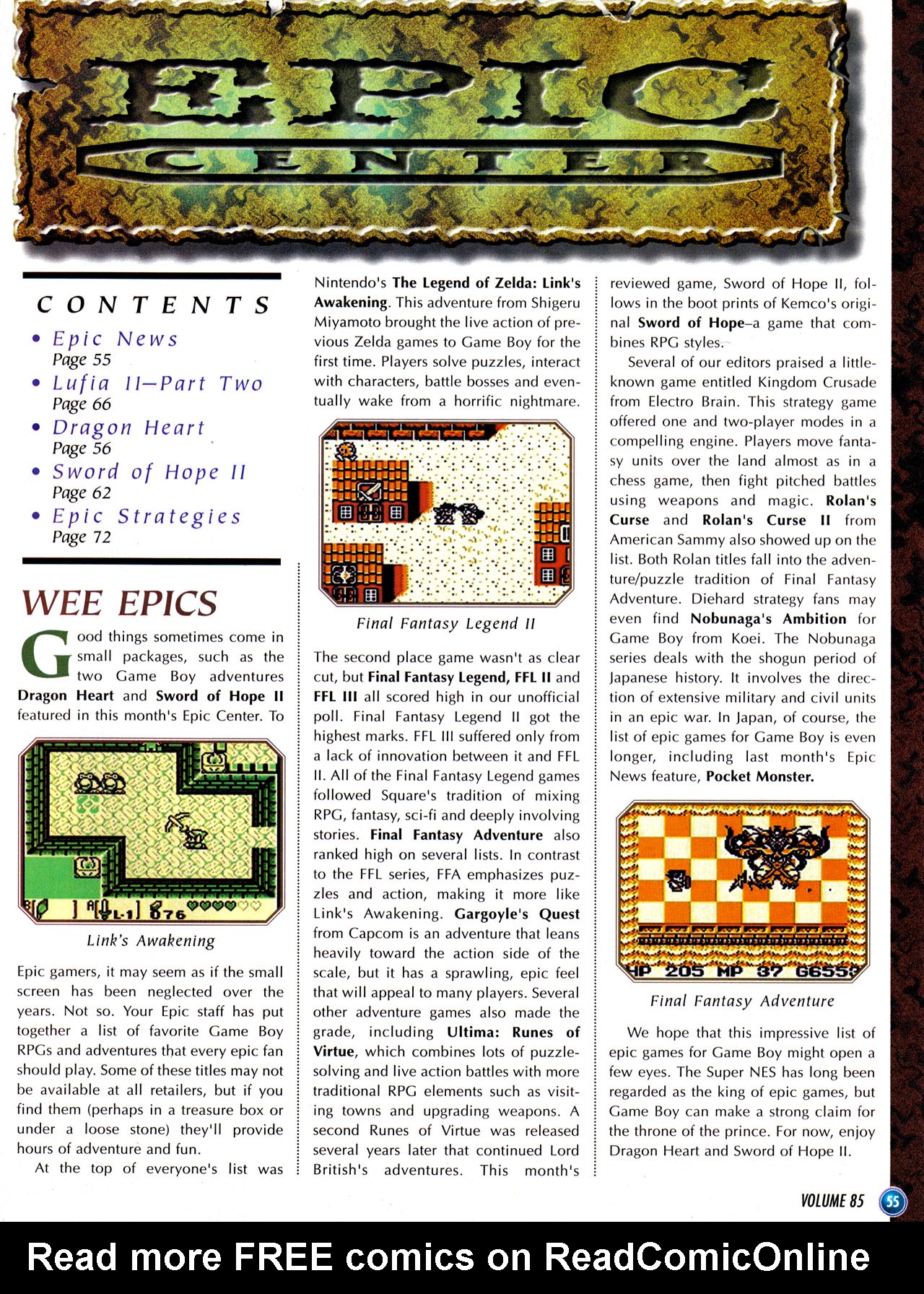 Read online Nintendo Power comic -  Issue #85 - 62