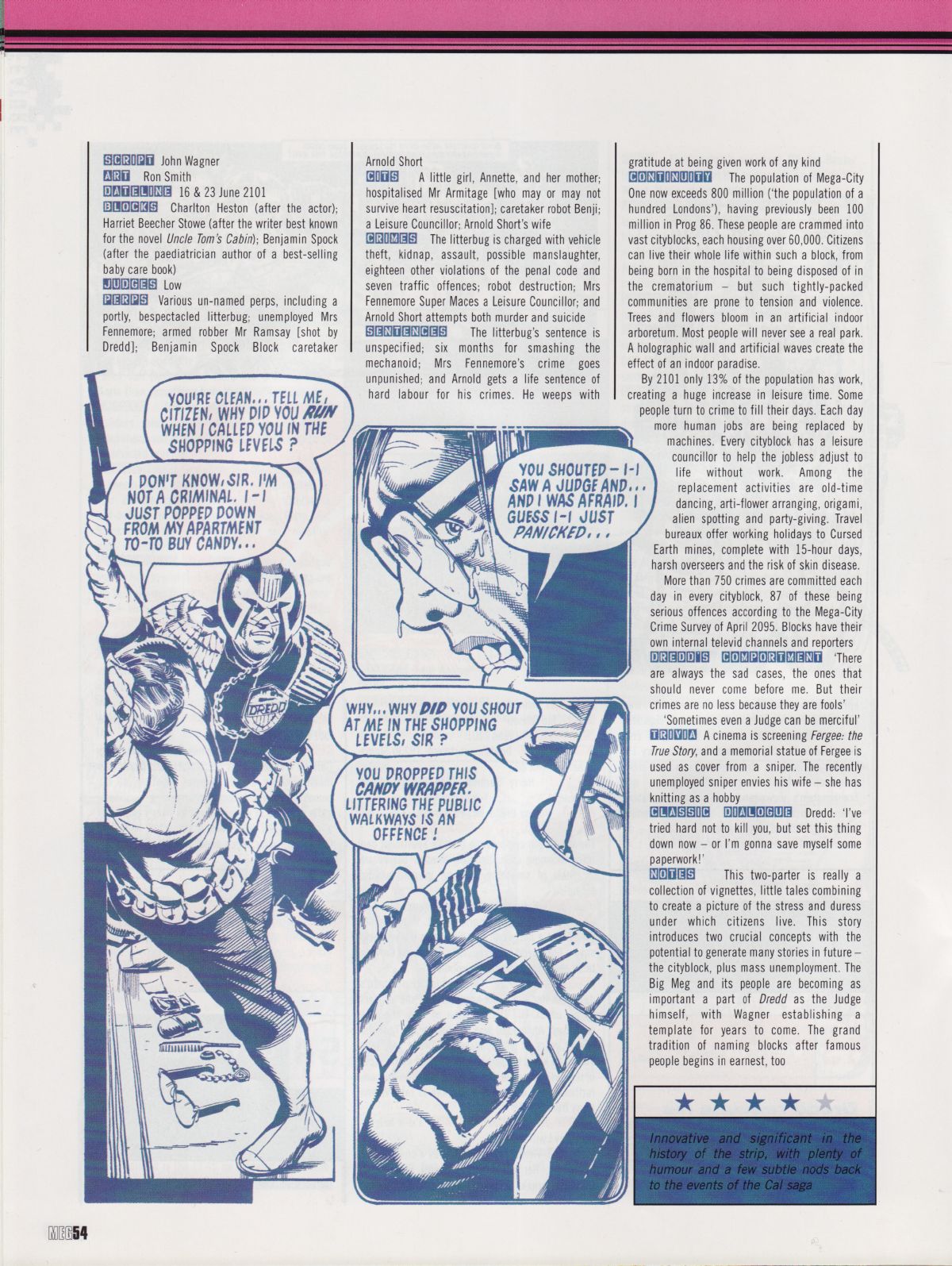 Read online Judge Dredd Megazine (Vol. 5) comic -  Issue #222 - 54