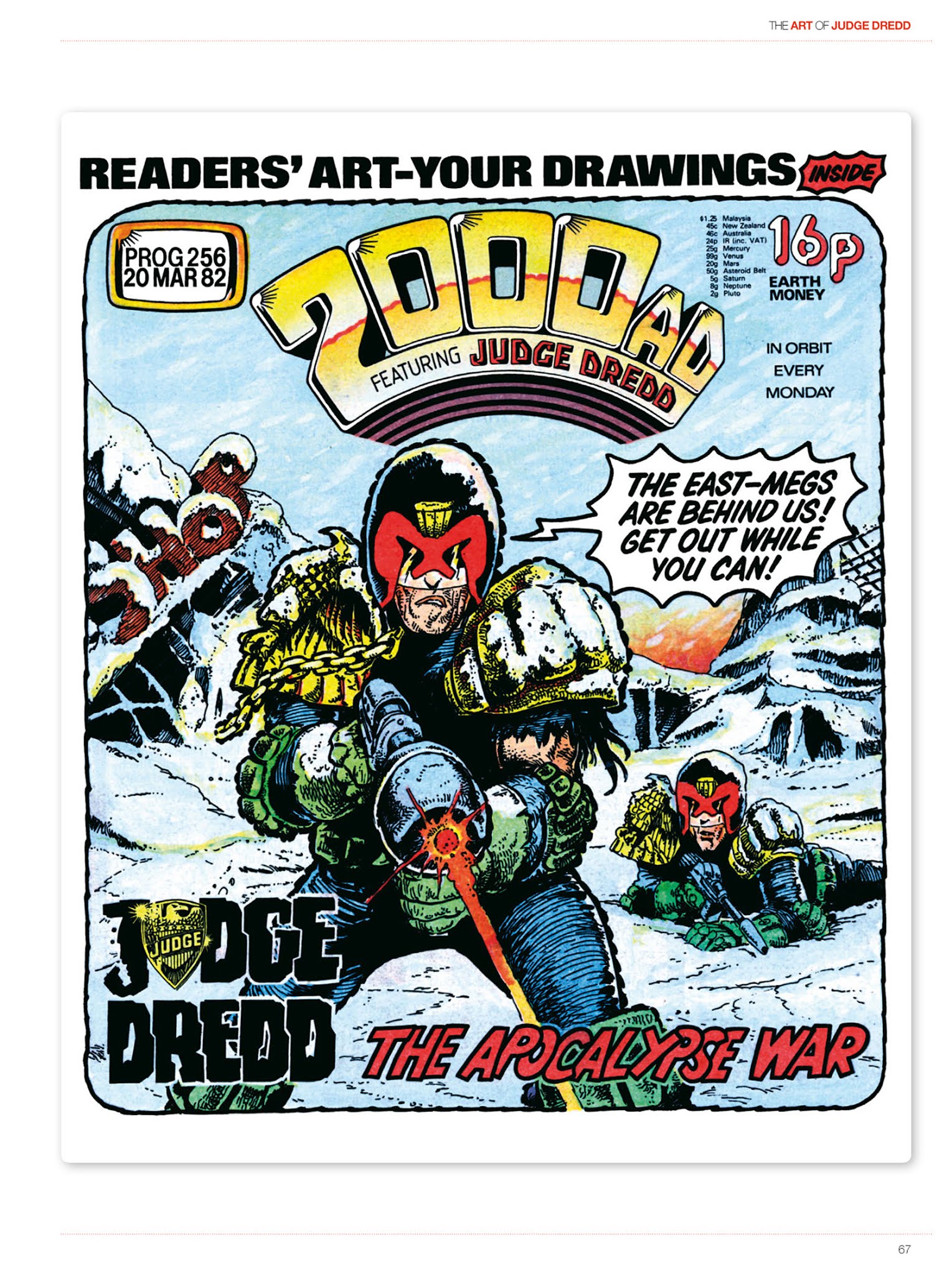 Read online The Art of Judge Dredd: Featuring 35 Years of Zarjaz Covers comic -  Issue # TPB (Part 1) - 66