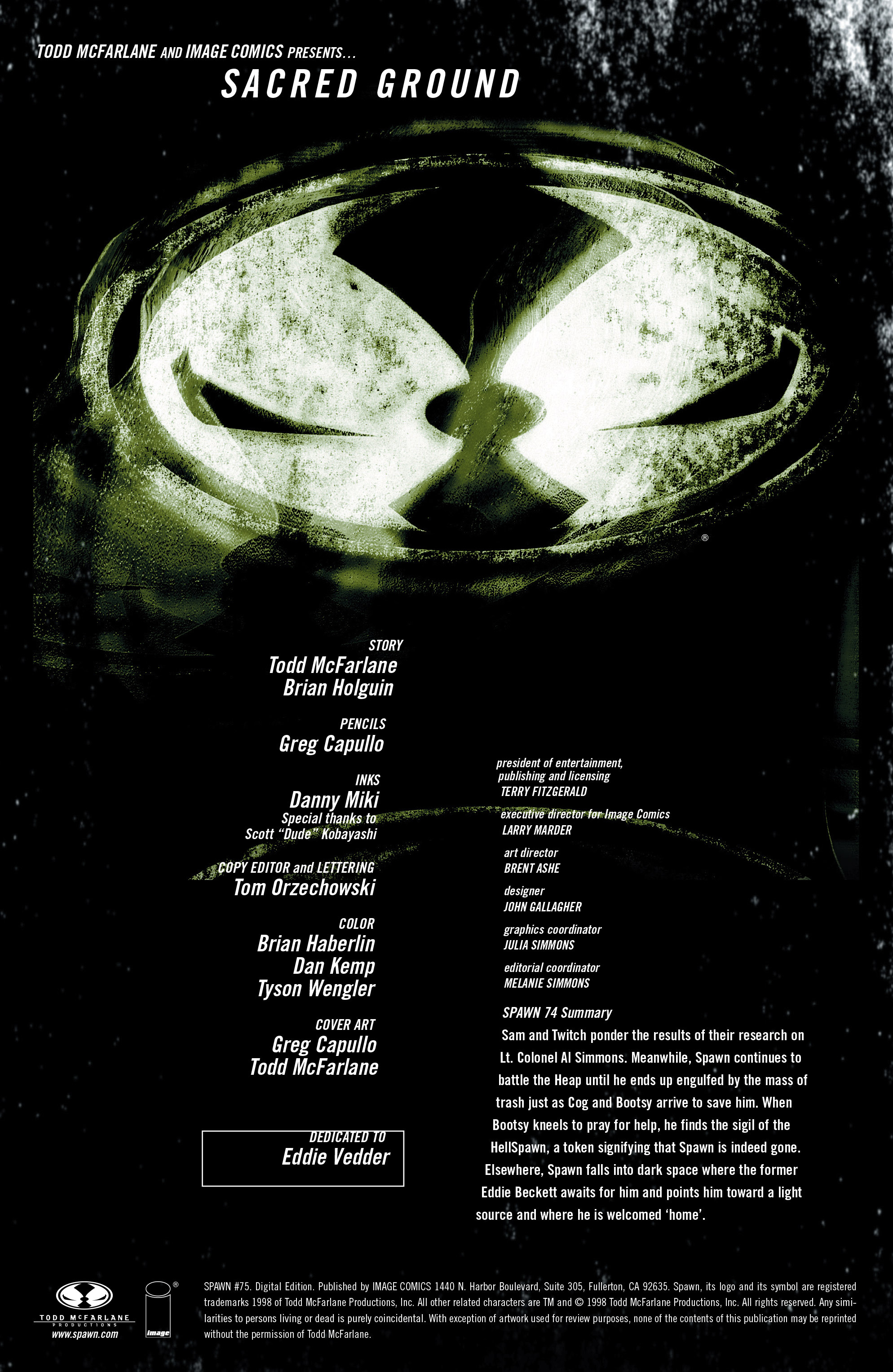 Read online Spawn comic -  Issue #75 - 2