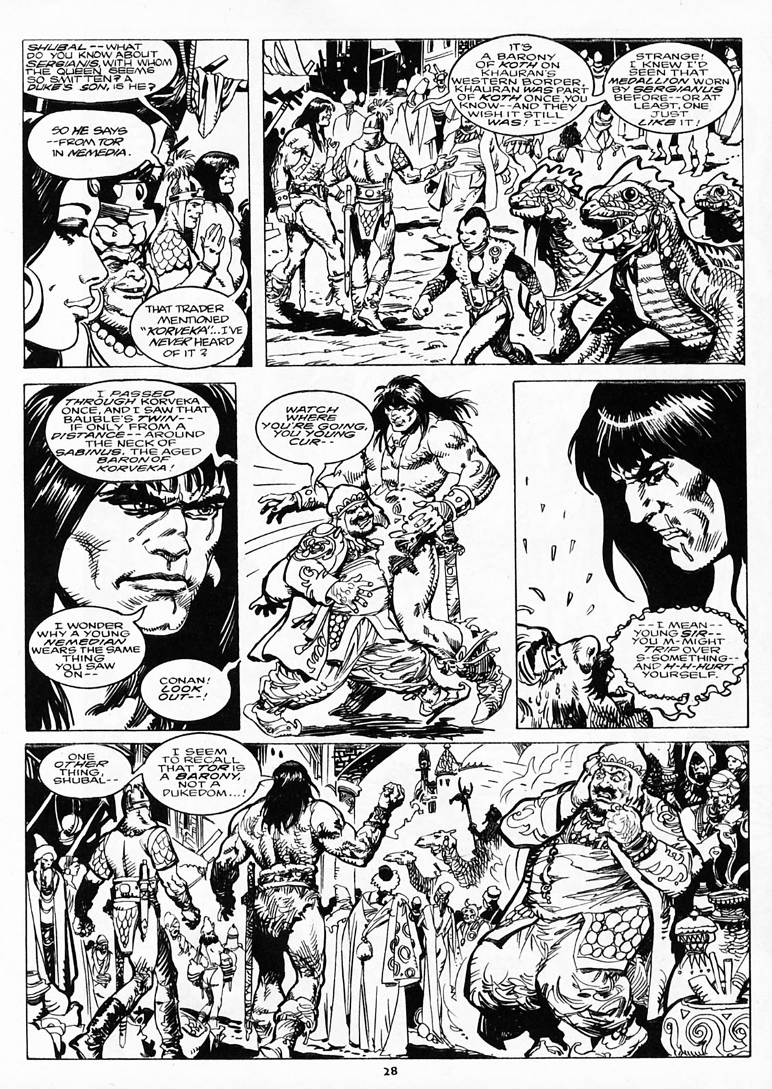 Read online The Savage Sword Of Conan comic -  Issue #218 - 26
