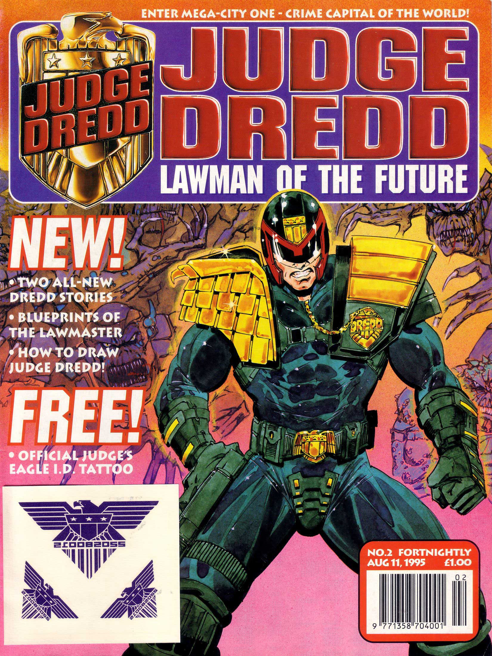 Read online Judge Dredd Lawman of the Future comic -  Issue #2 - 1