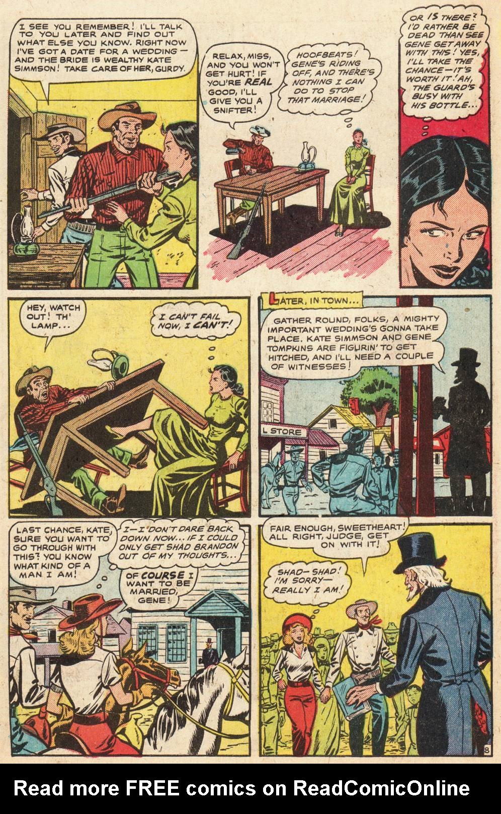 Read online Cowgirl Romances (1950) comic -  Issue #5 - 10