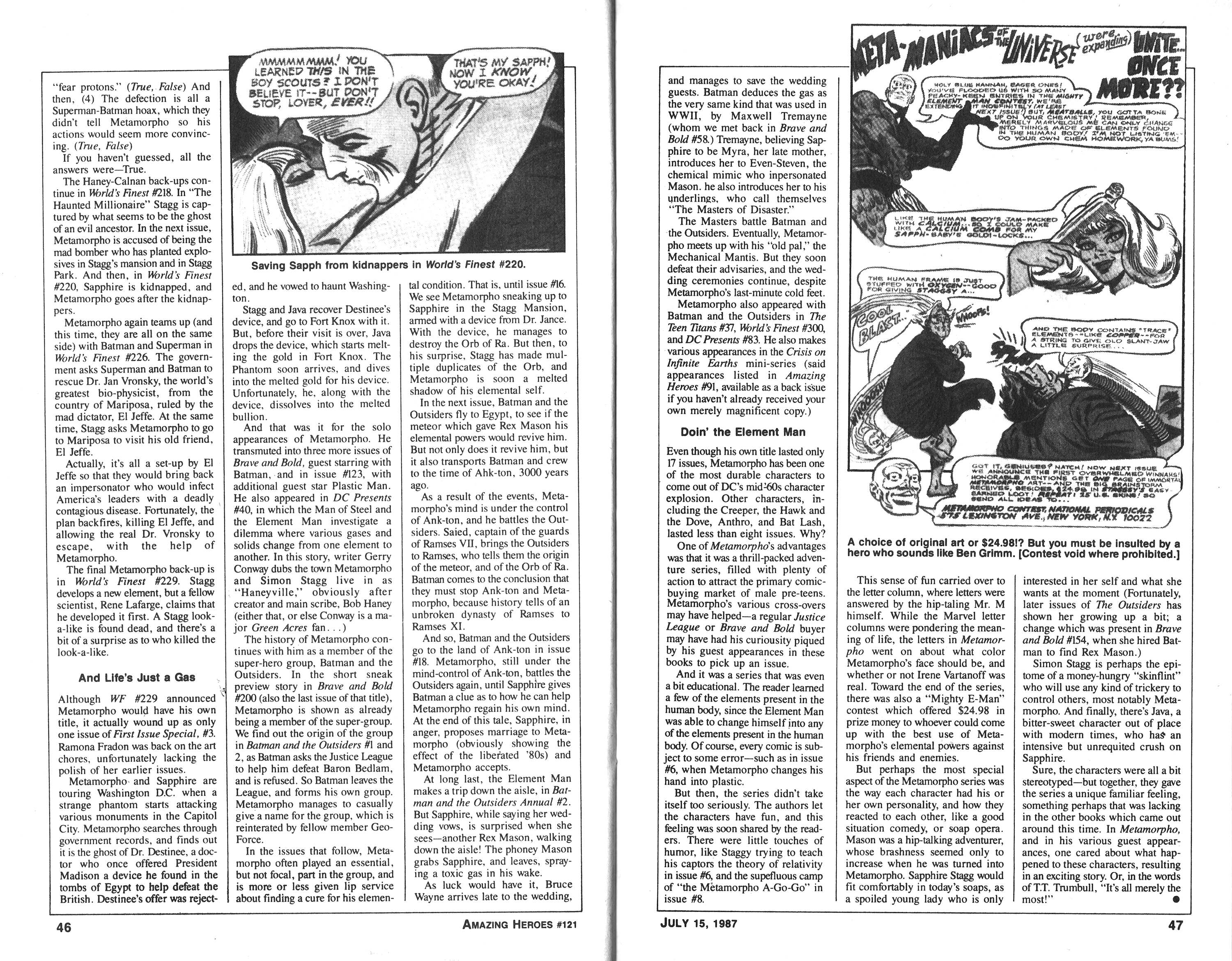 Read online Amazing Heroes comic -  Issue #121 - 24