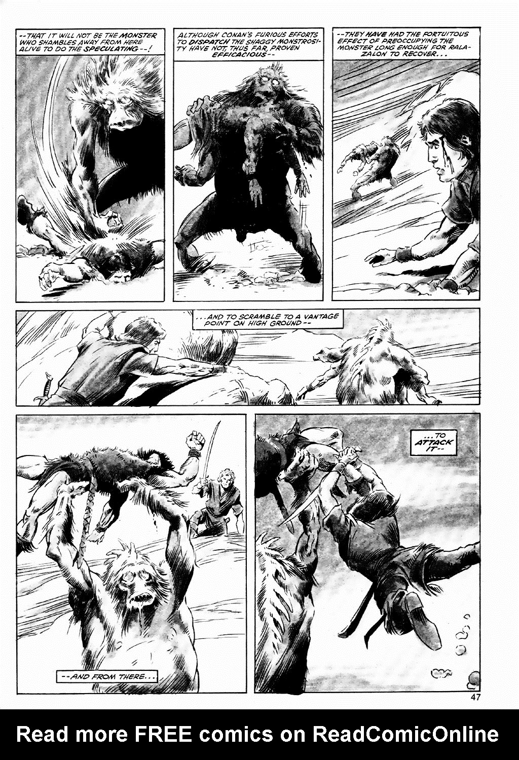 Read online The Savage Sword Of Conan comic -  Issue #84 - 47