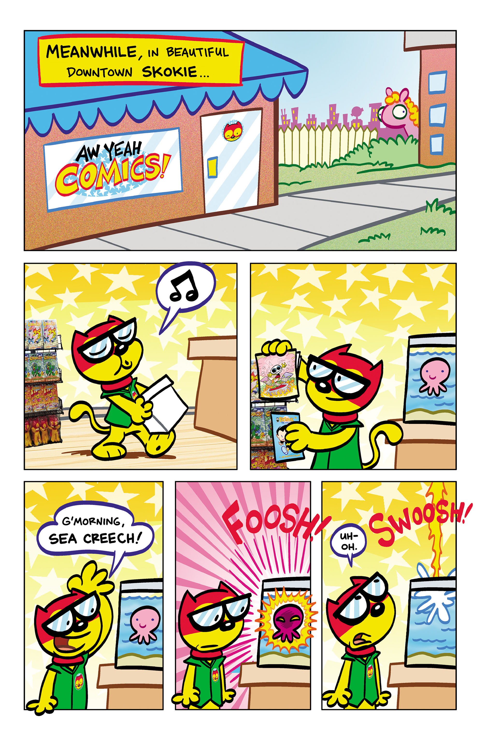 Read online Aw Yeah Comics: Action Cat & Adventure Bug comic -  Issue #4 - 5