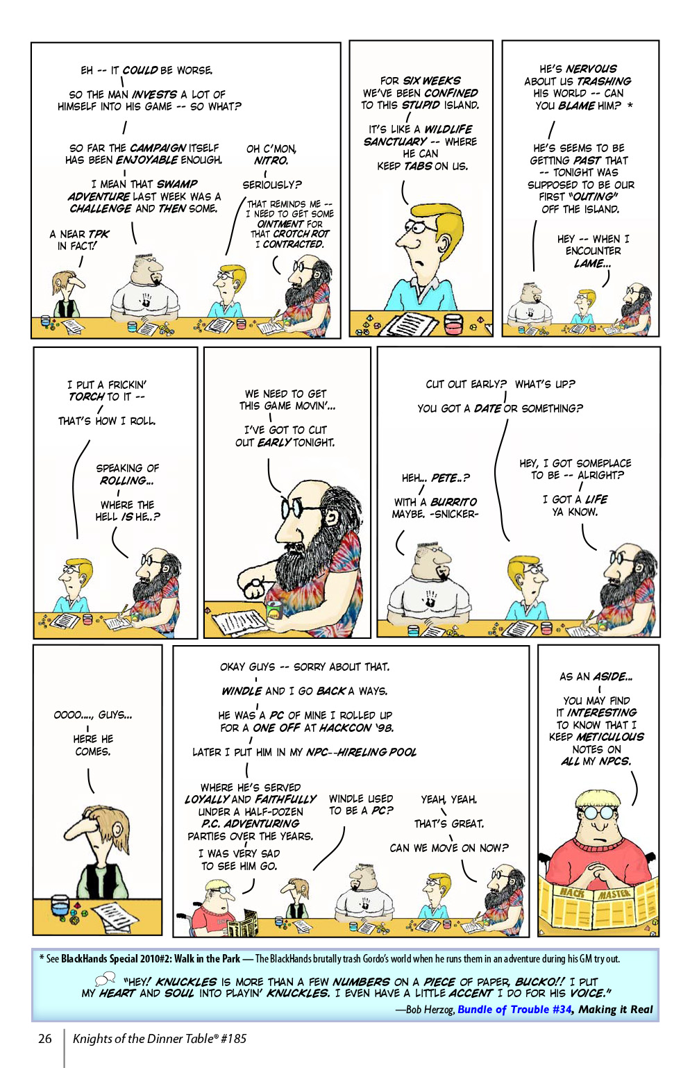 Read online Knights of the Dinner Table comic -  Issue #185 - 28