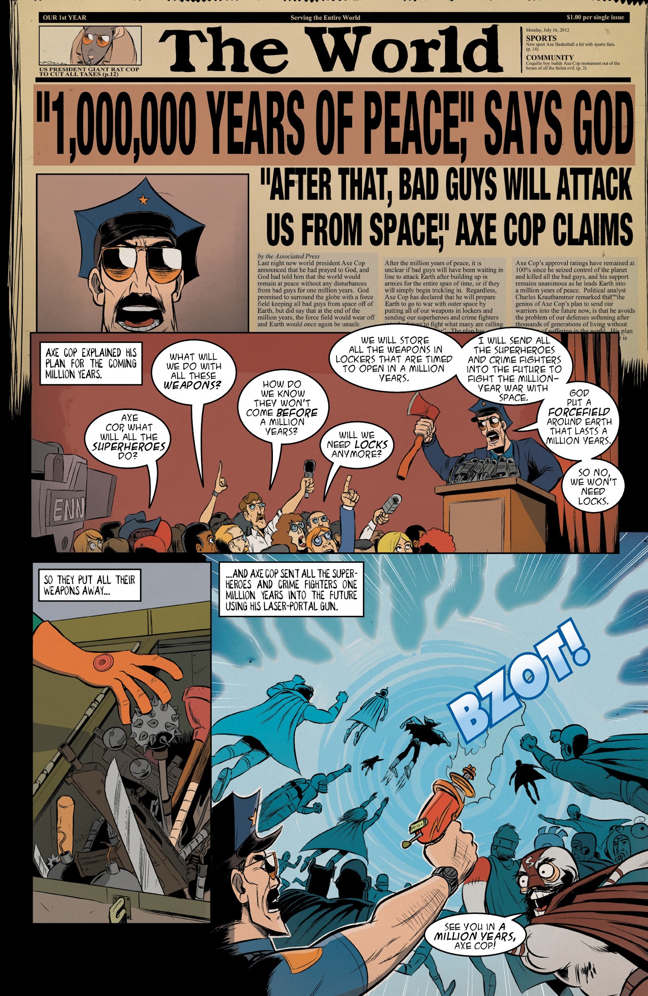 Read online Axe Cop comic -  Issue # TPB 4 - 16