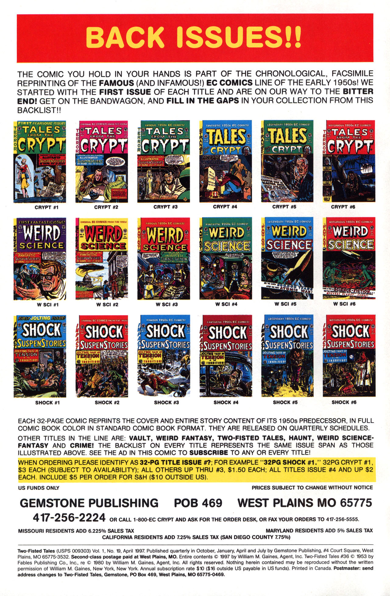 Read online Two-Fisted Tales comic -  Issue #36 - 2