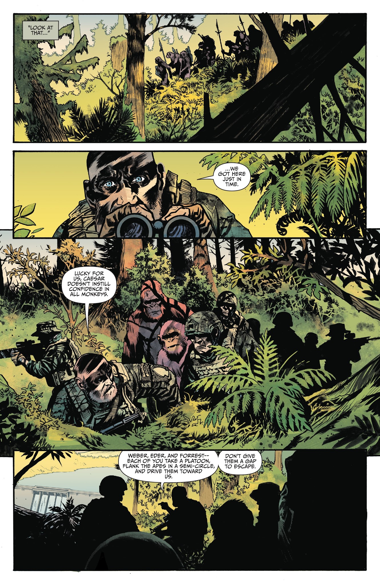 Read online War for the Planet of the Apes comic -  Issue #4 - 8