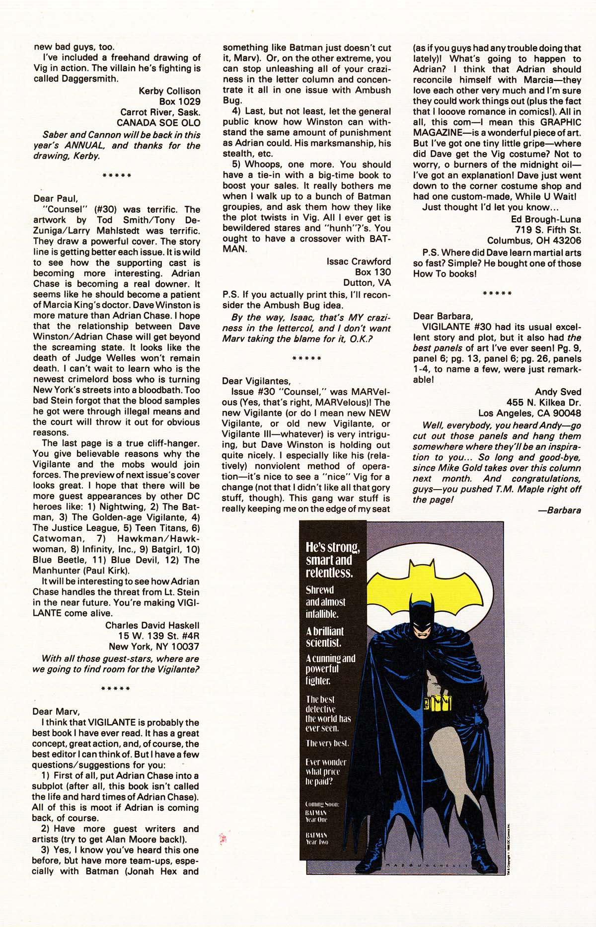 Read online Vigilante (1983) comic -  Issue #34 - 32