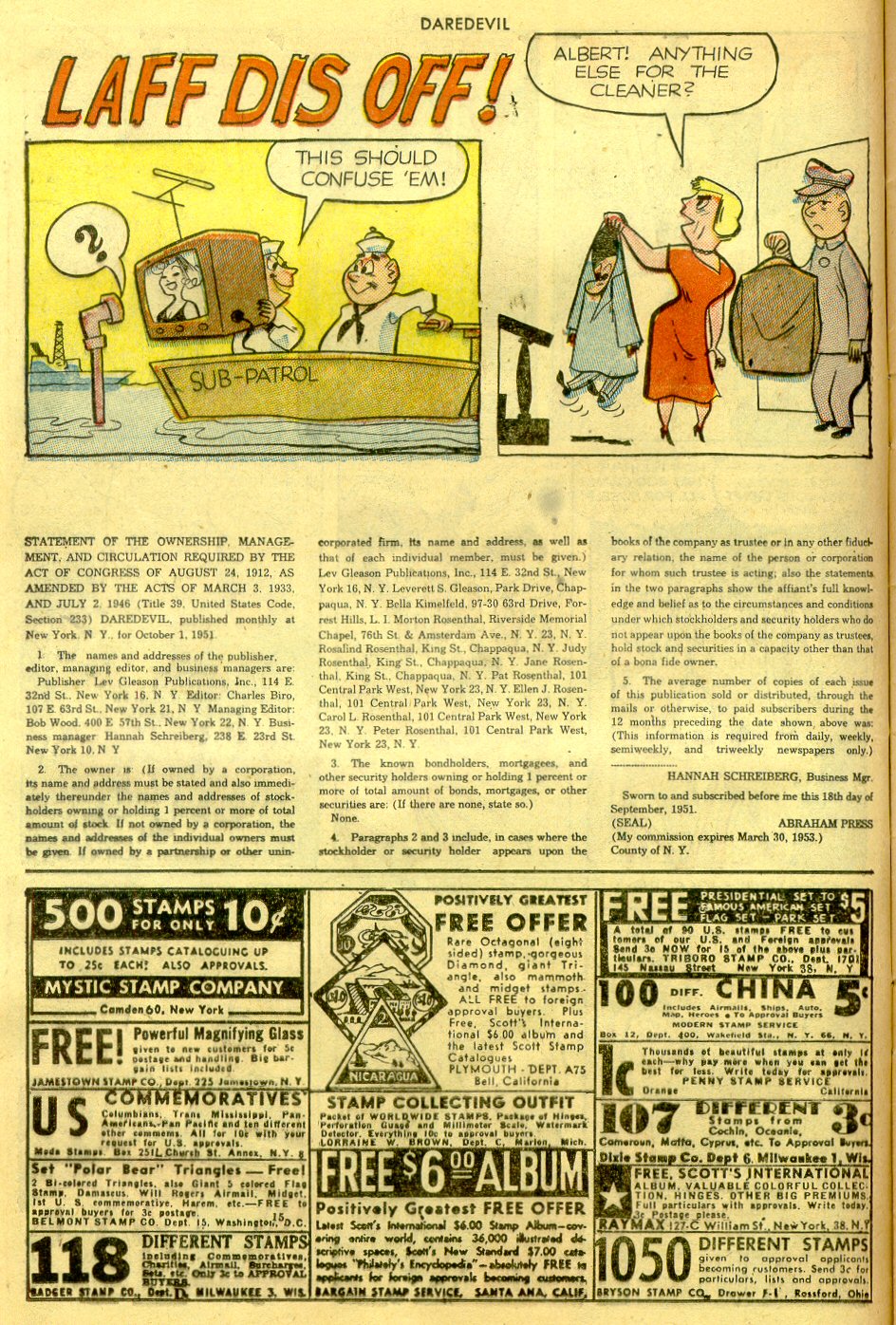 Read online Daredevil (1941) comic -  Issue #84 - 12