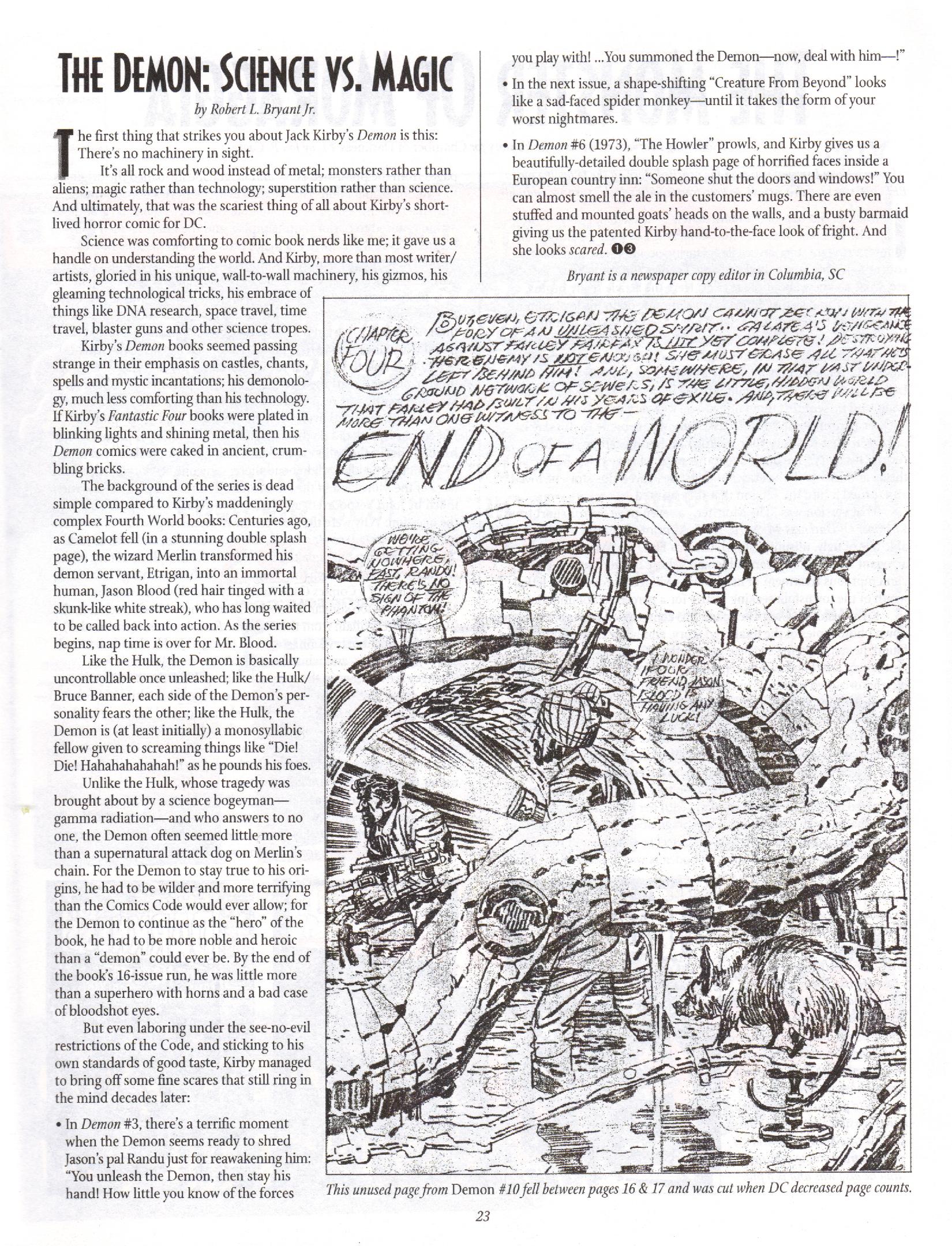 Read online The Jack Kirby Collector comic -  Issue #13 - 23