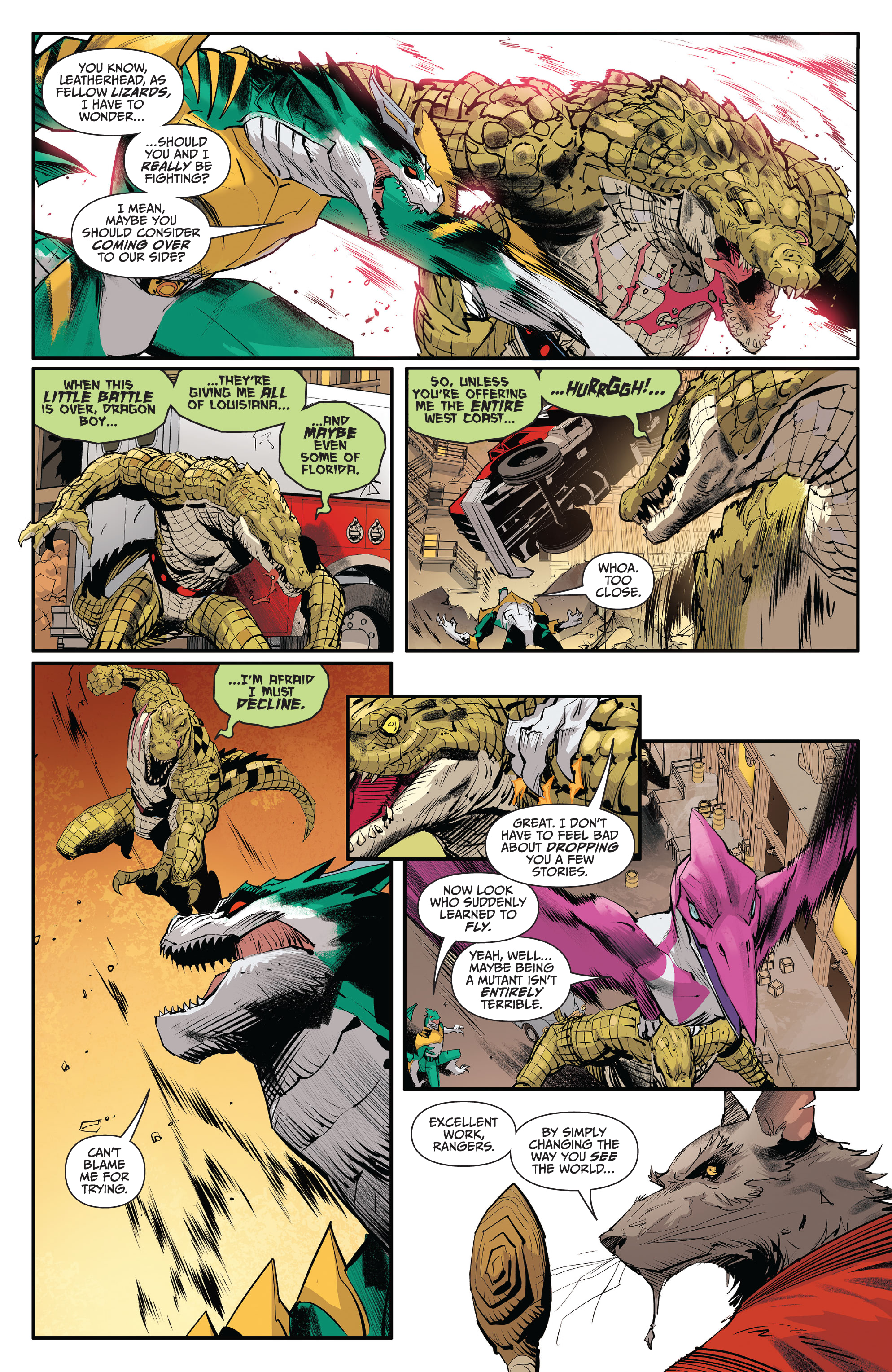 Read online Mighty Morphin Power Rangers/ Teenage Mutant Ninja Turtles II comic -  Issue #4 - 8