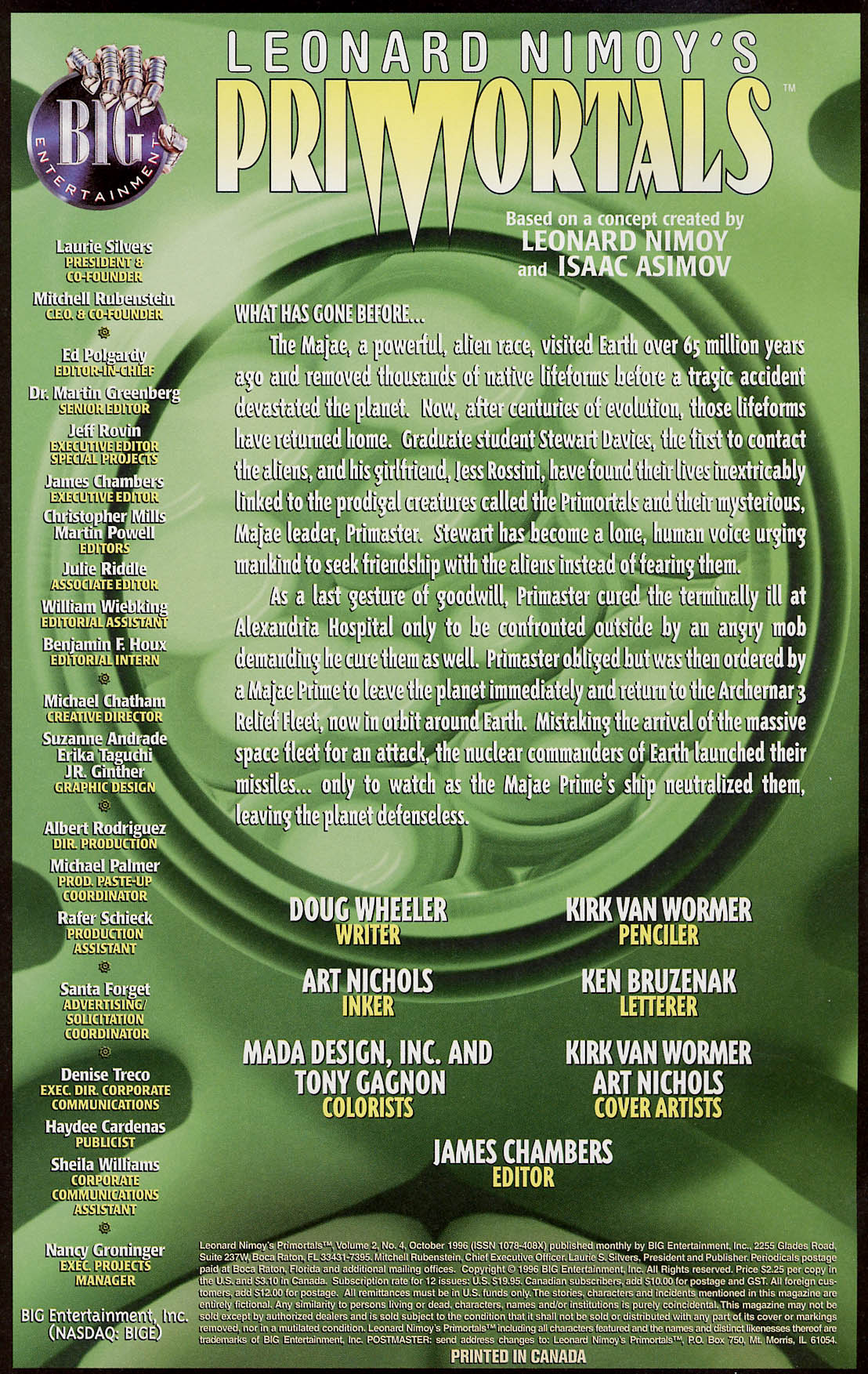 Read online Leonard Nimoy's Primortals (1996) comic -  Issue #4 - 2