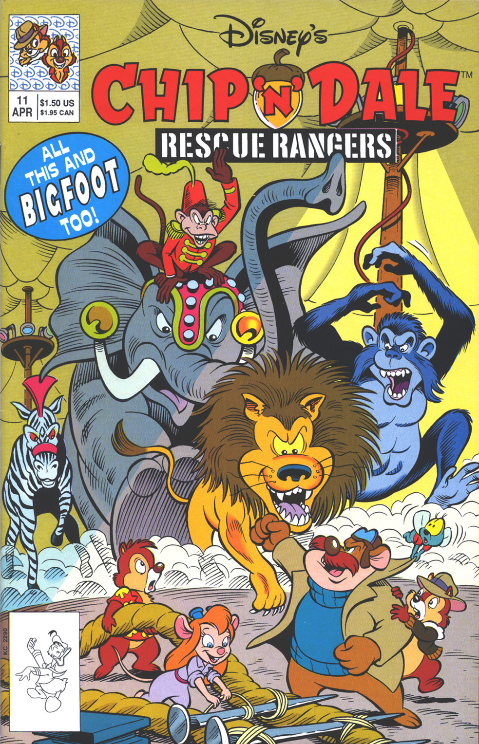Read online Disney's Chip 'N Dale Rescue Rangers comic -  Issue #11 - 1